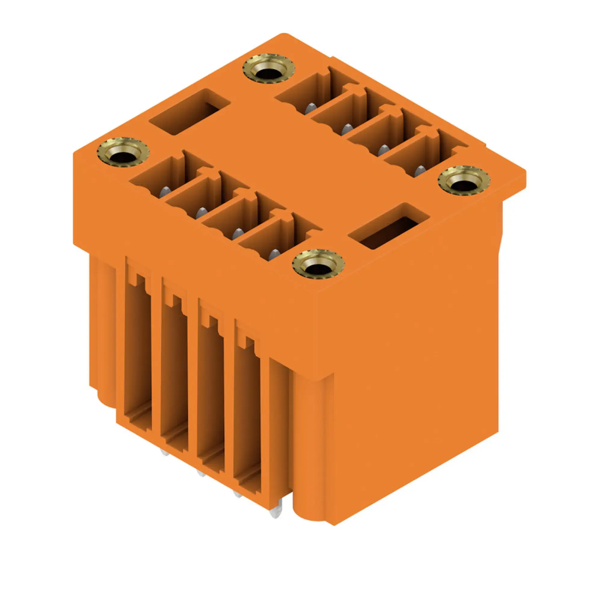 Weidmüller 1030460000 PCB connector (board connection), 160 V, 17.5 A, Pitch in mm: 3.81, Number of poles: 8, THT solder connection, Box (img_001)