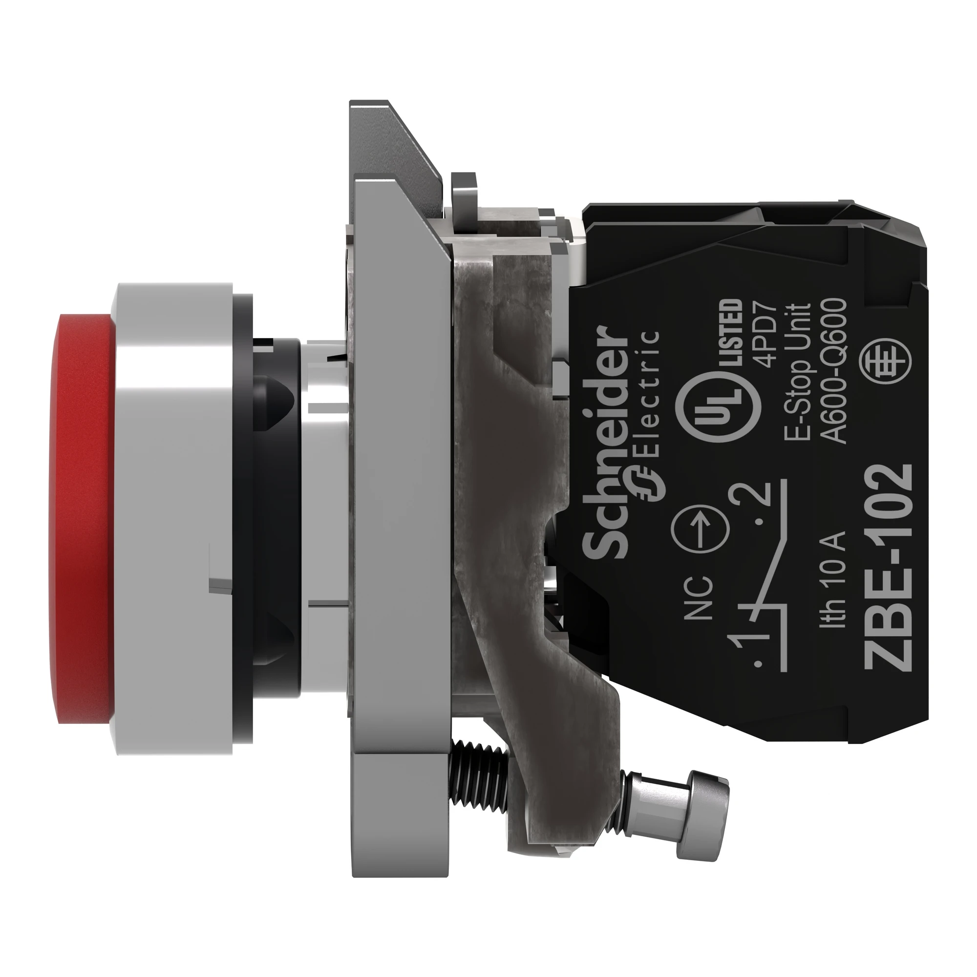 Schneider Electric XB4BL42 Pushbutton, Harmony XB4, metal, 22mm, Red, protruding, unlabelled, momentary, 1NC (img_006) Schneider Electric XB4BL42 Pushbutton, Harmony XB4, metal, 22mm, Red, protruding, unlabelled, momentary, 1NC (img_006)