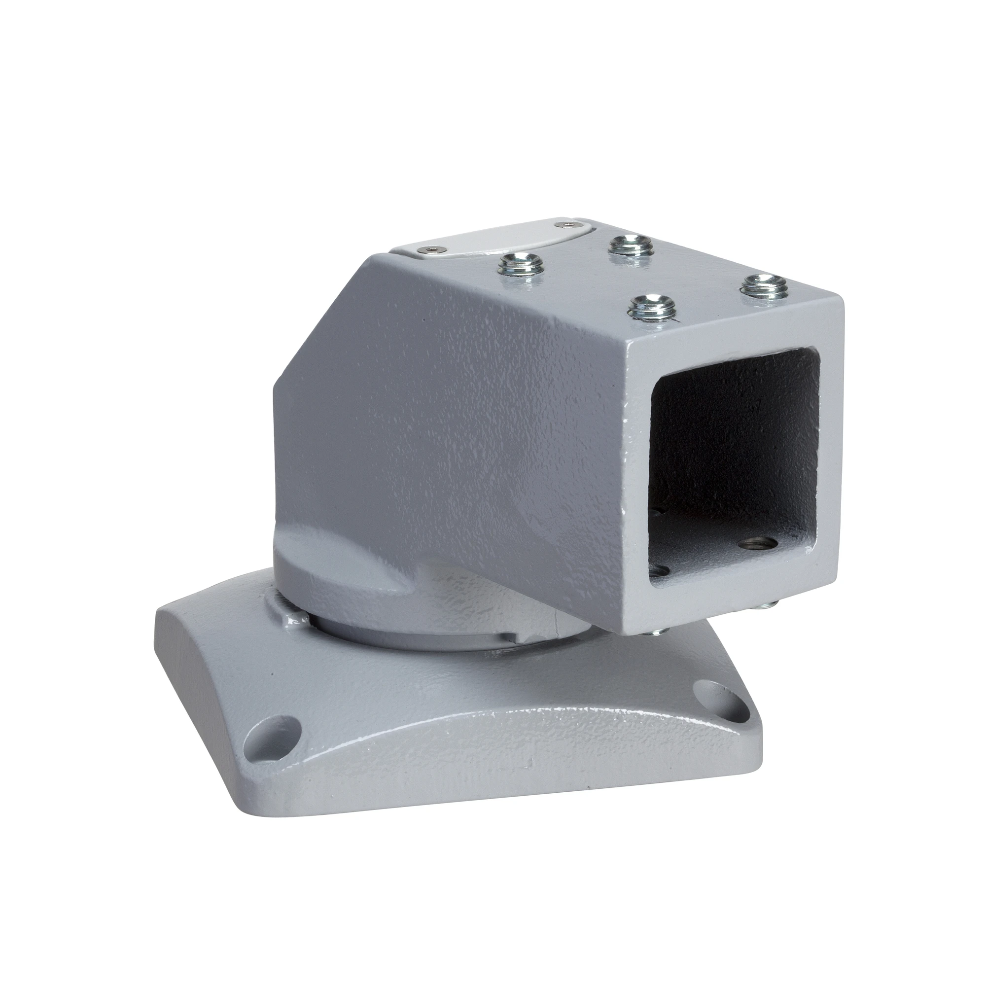 Schneider Electric NSYCMUMC50 Horizontal rotating bracket, square 50mm RAL7040, for housing SPACIAL S3CM HMI (img_001)