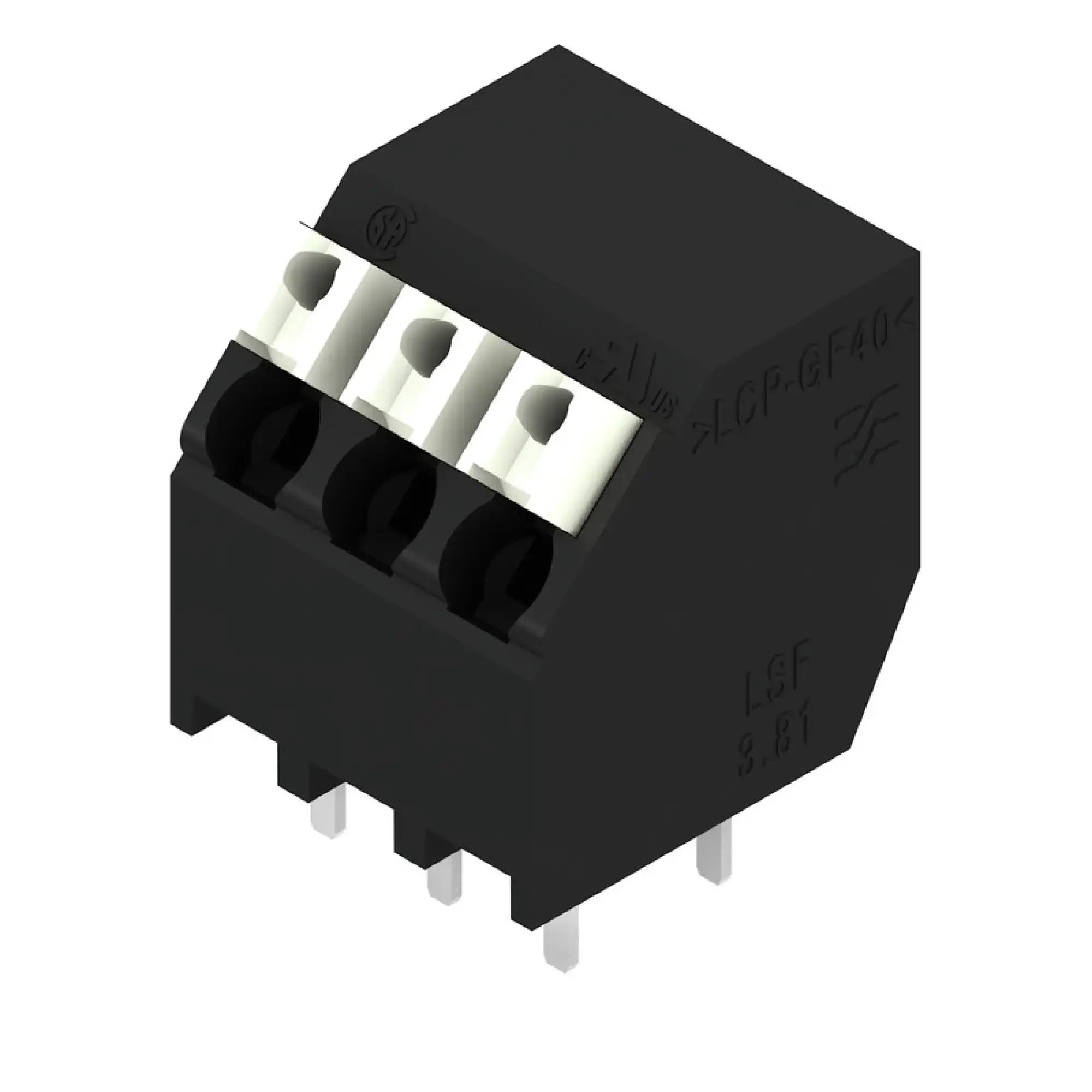 Weidmüller 1888330000 PCB terminal, 160 V, 17.5 A, Pitch in mm: 3.81, 1.5 mm², Number of poles: 3, PUSH IN with actuator, THT/THR solder connection, 135°, Tape (img_001) Weidmüller 1888330000 PCB terminal, 160 V, 17.5 A, Pitch in mm: 3.81, 1.5 mm², Number of poles: 3, PUSH IN with actuator, THT/THR solder connection, 135°, Tape (img_001)
