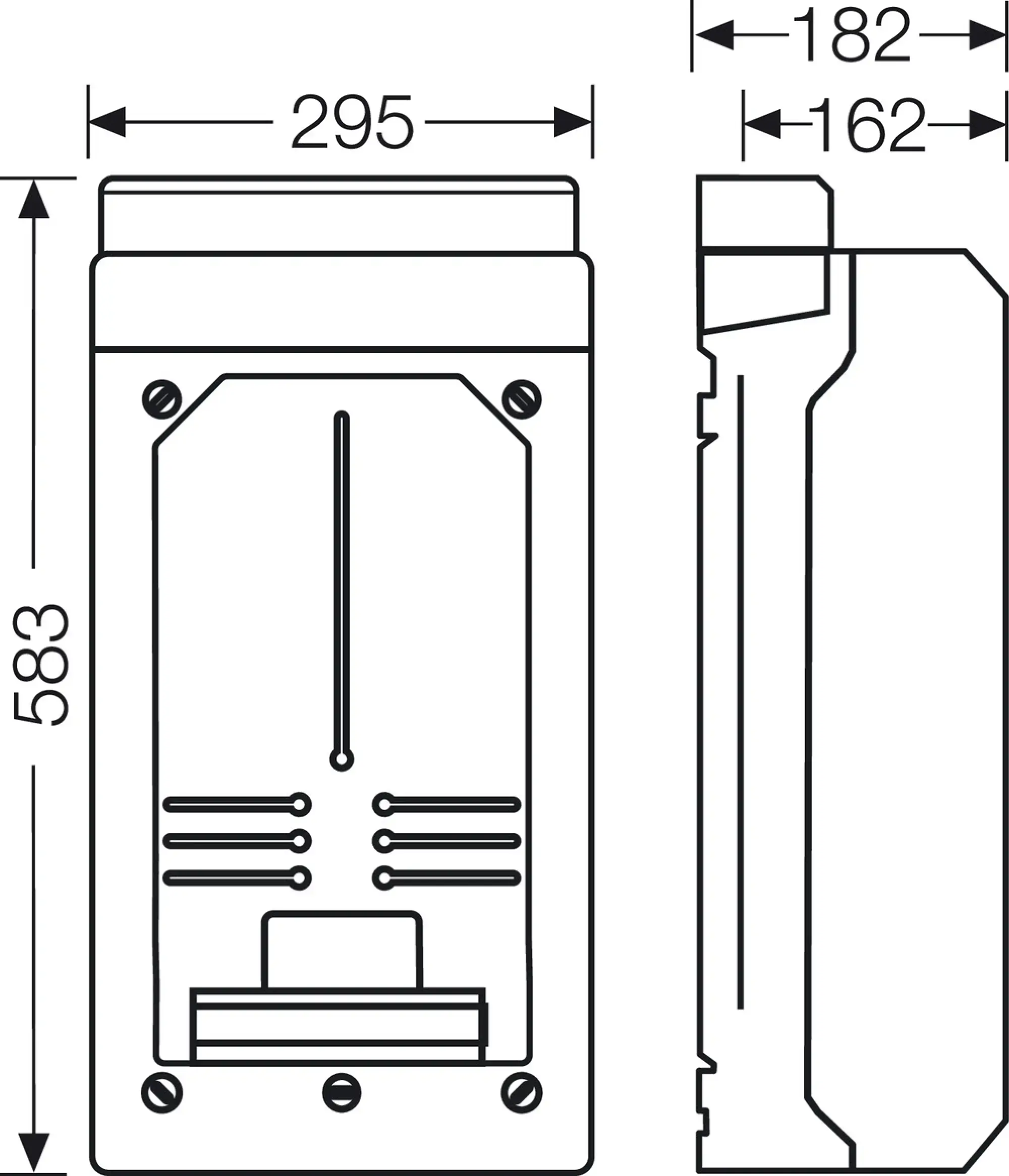 Hensel 6100101 KV-Zählergehäuse mit Zähler- tragplatte, 295x583x182 mm außen KV 9339 (img_003) Hensel 6100101 KV-Zählergehäuse mit Zähler- tragplatte, 295x583x182 mm außen KV 9339 (img_003)