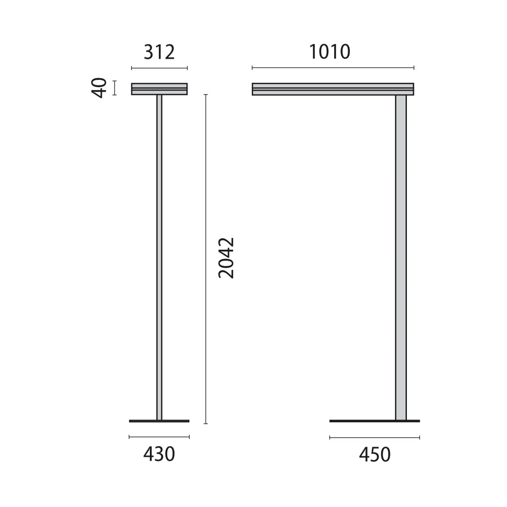 Performance iN Lighting 8740761135431 LED-Stehleuchte 4000K 119W dimmbar über Taster Mikroprisma d+i 8740761135431 (img_002)