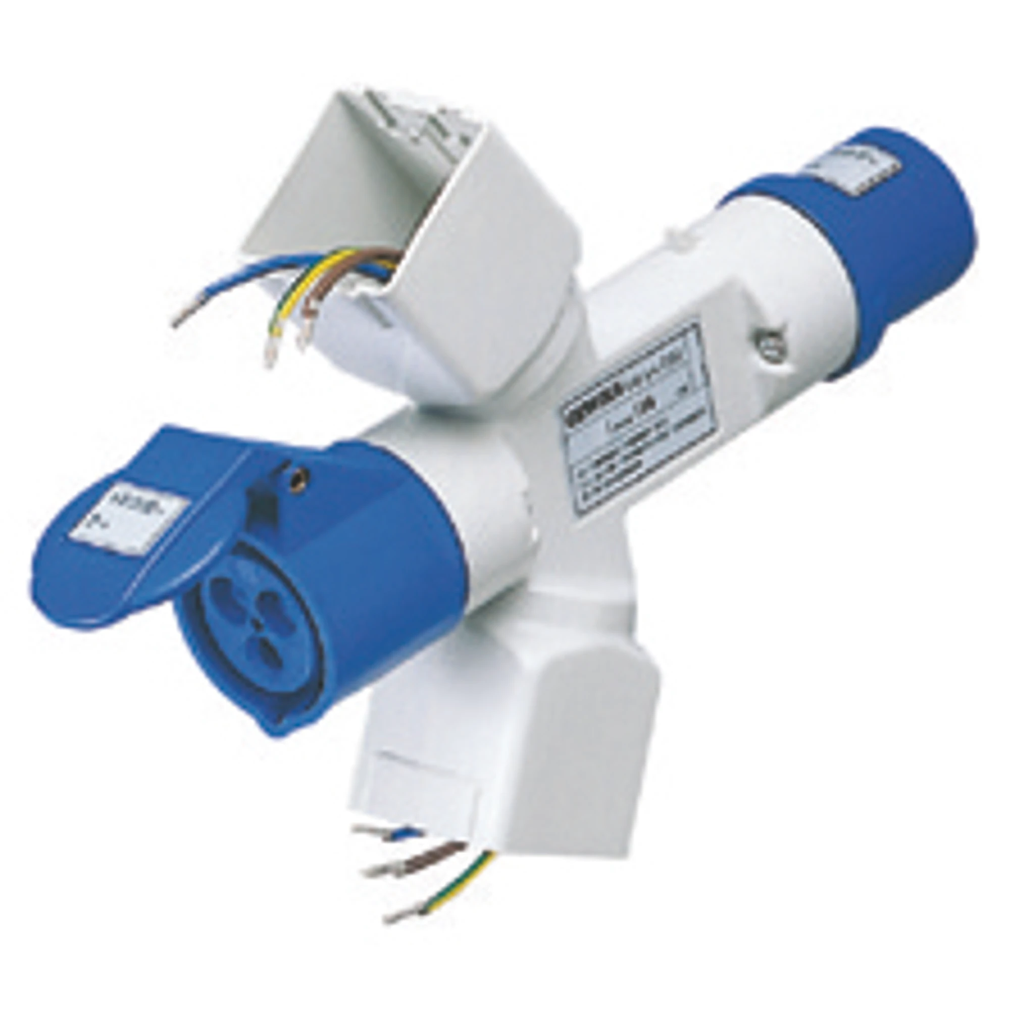 GEWISS GW64237 IEC Dreifachkupplung 400V 16A 6h 5P mit Stecker + Adapter 2 Leermodule System IP44 (img_001) GEWISS GW64237 IEC Dreifachkupplung 400V 16A 6h 5P mit Stecker + Adapter 2 Leermodule System IP44 (img_001)