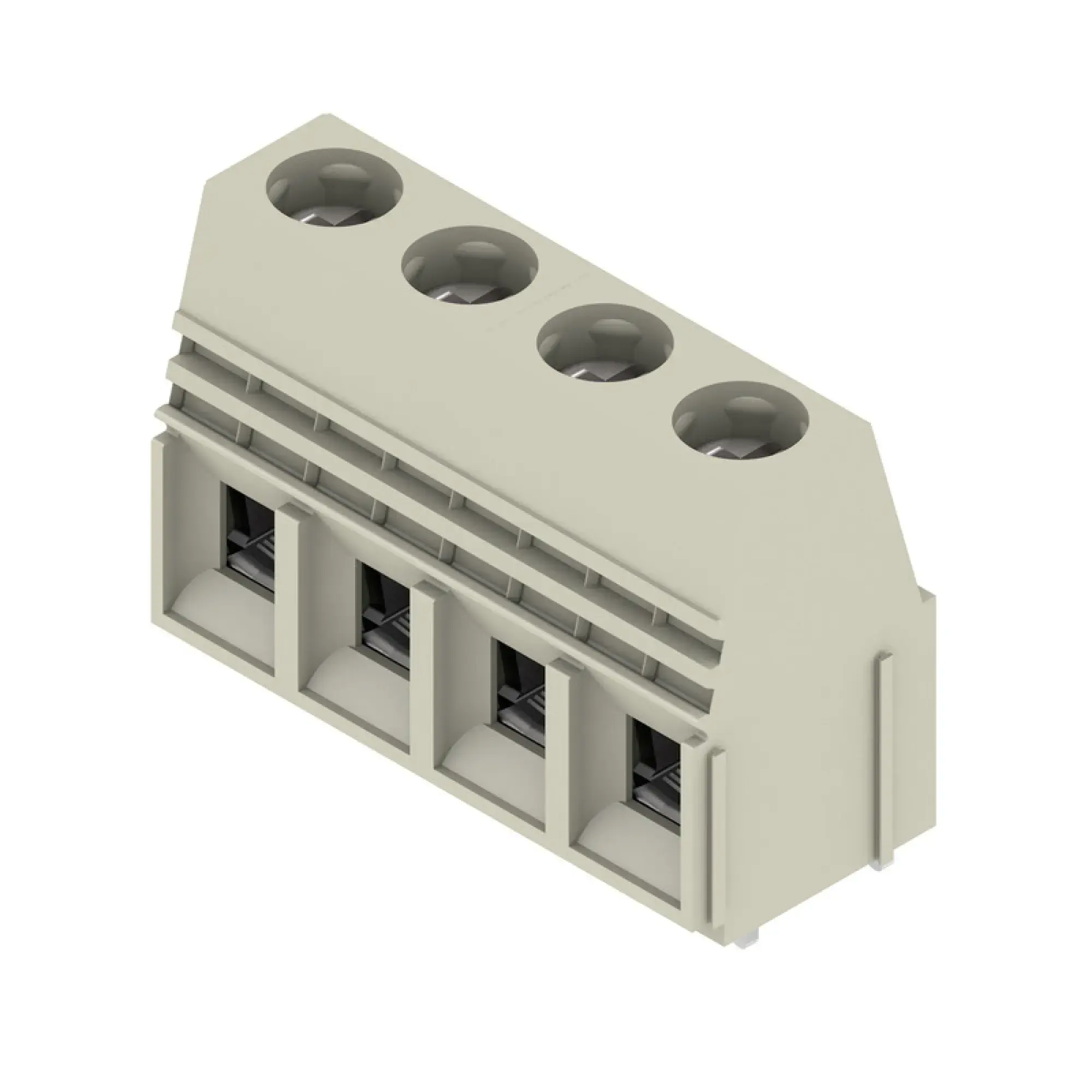 Weidmüller 1791090000 PCB terminal, 690 V, 76 A, Pitch in mm: 10.16, 16 mm², Number of poles: 4, Clamping yoke connection, THT solder connection, 90°, Box (img_001) Weidmüller 1791090000 PCB terminal, 690 V, 76 A, Pitch in mm: 10.16, 16 mm², Number of poles: 4, Clamping yoke connection, THT solder connection, 90°, Box (img_001)