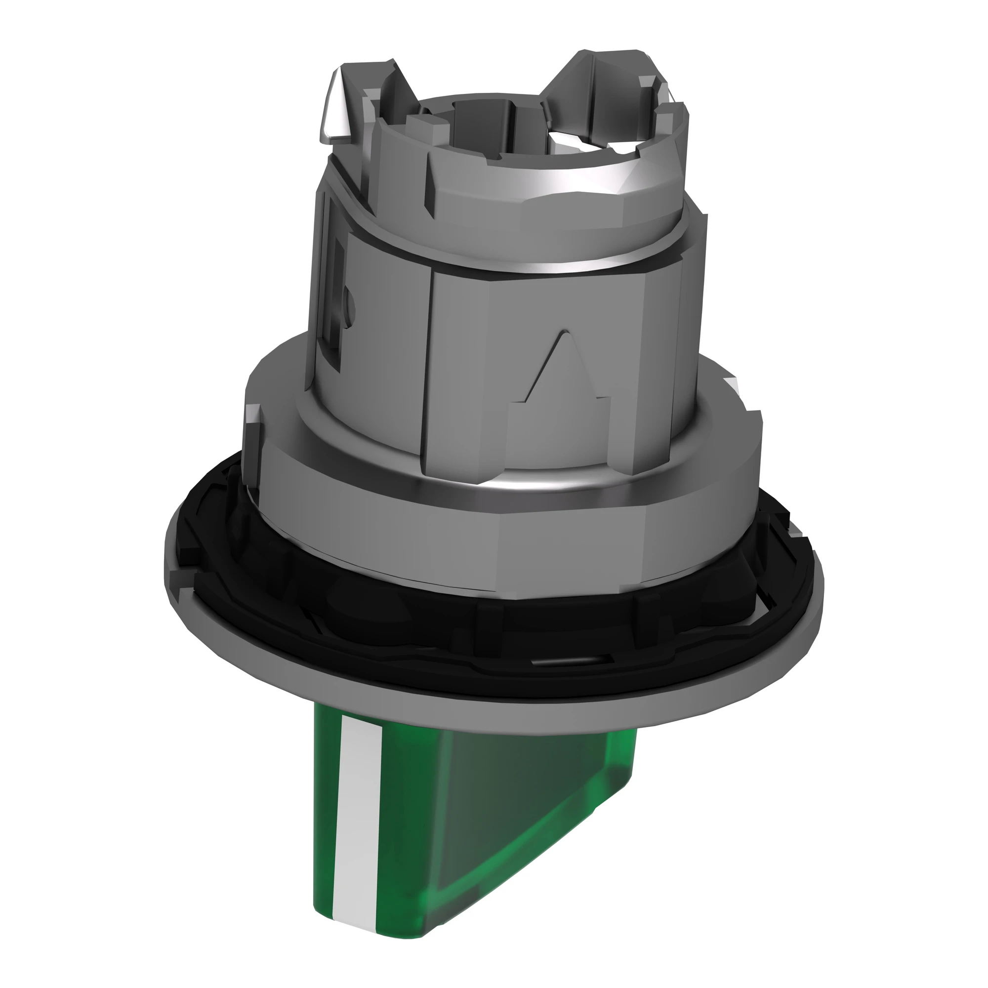 Schneider Electric ZB4FK1233 Illuminated Selector Switch, Front Element, Harmony XB4F, Metal, 30mm, Green, for Universal LED, 2 Positions, Latching (img_008)