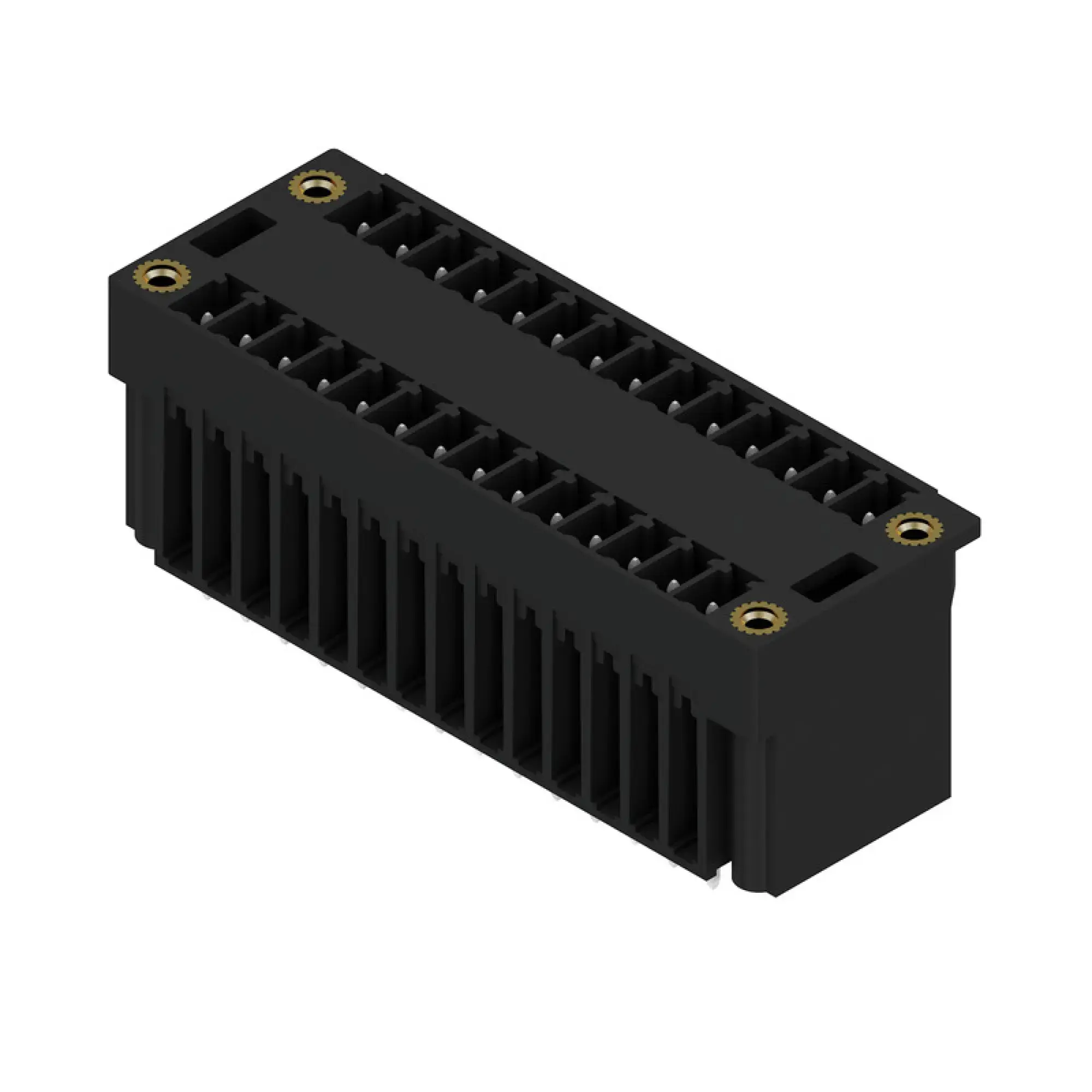 Weidmüller 1031630000 PCB connector (board connection), 160 V, 17.5 A, Pitch in mm: 3.81, Number of poles: 28, THT/THR solder connection, Box (img_001)
