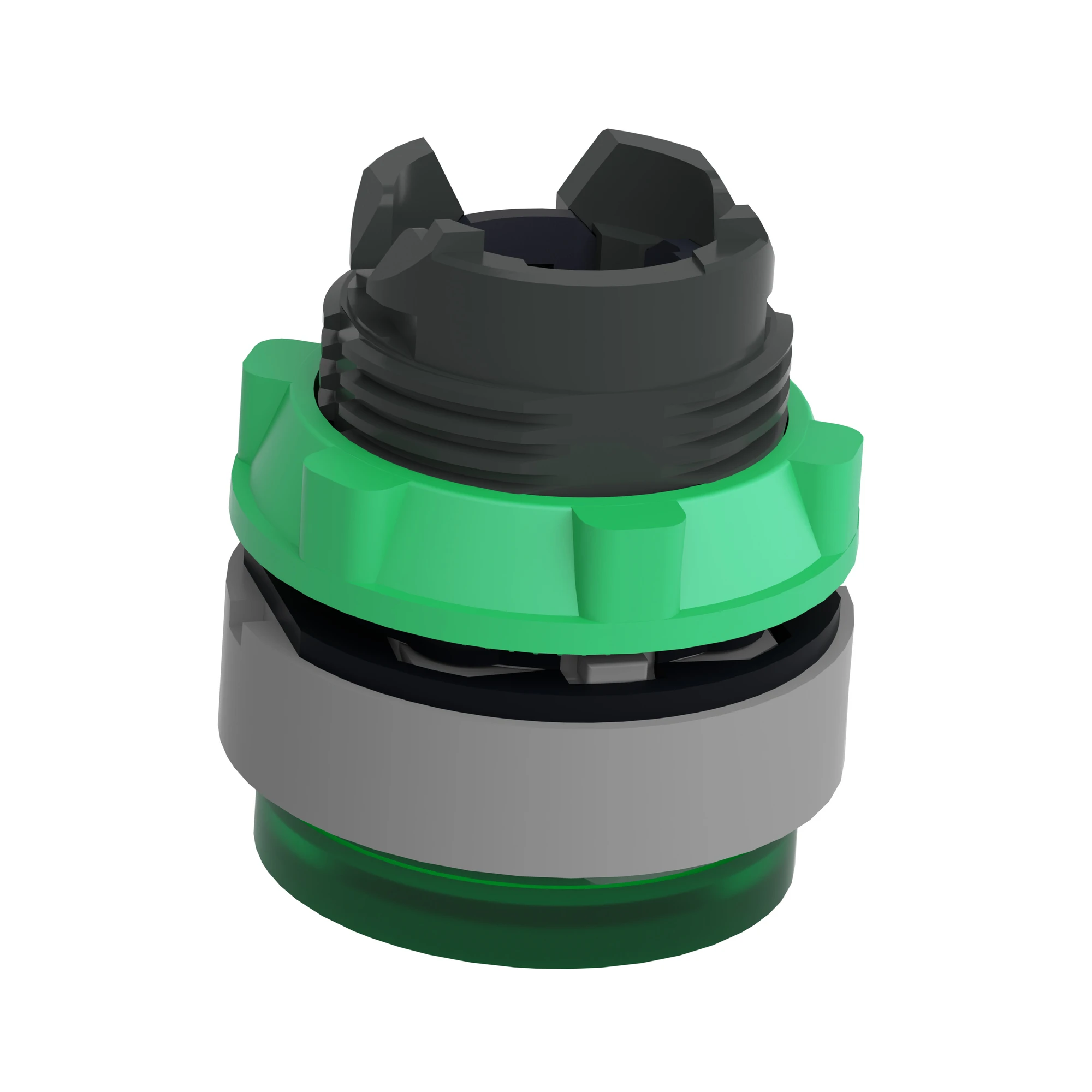 Schneider Electric ZB5AW133C0 Illuminated Push Button, Front Element, Harmony XB5, Plastic, 22mm, Light Grey, Green, Projecting, for Universal LED (img_008)