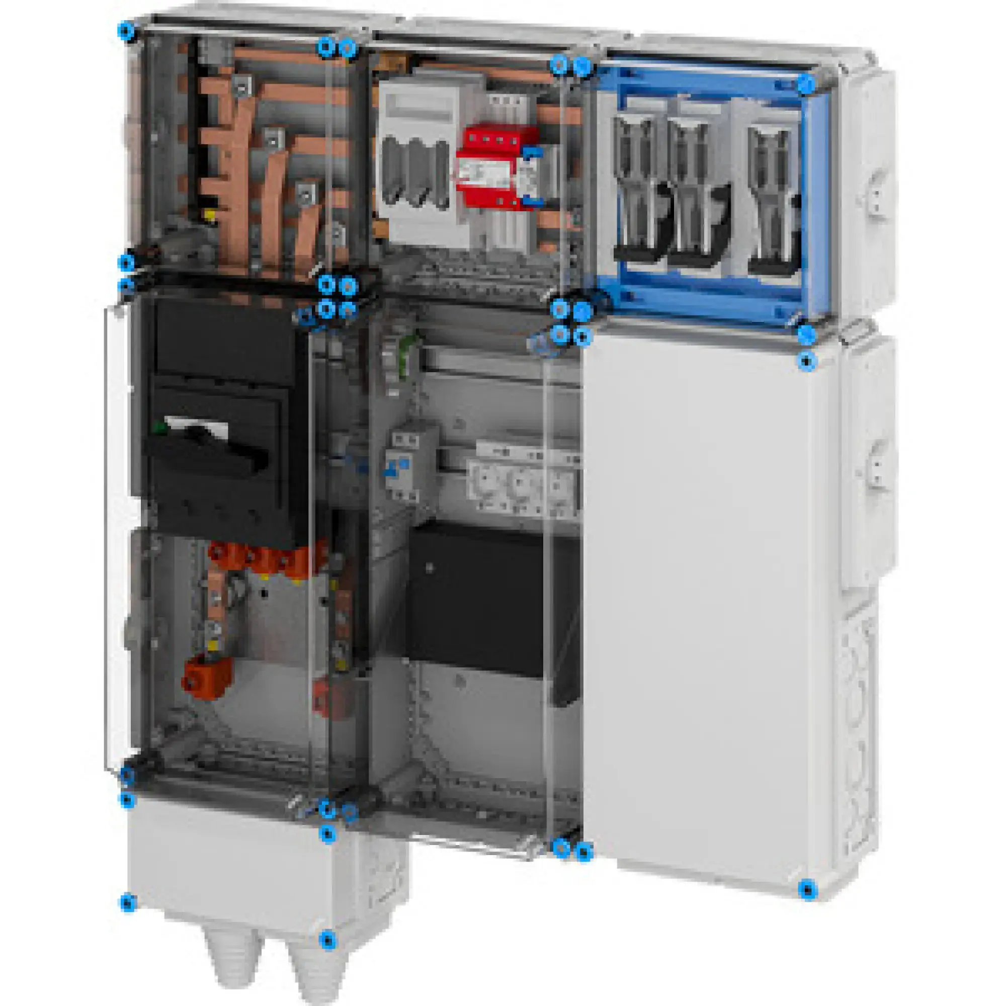 Hensel 65000220 Ladeverteiler für bis zu 3 Doppelladepunkte à 22kW Mi EV 44kW 3001 (img_002) Hensel 65000220 Ladeverteiler für bis zu 3 Doppelladepunkte à 22kW Mi EV 44kW 3001 (img_002)