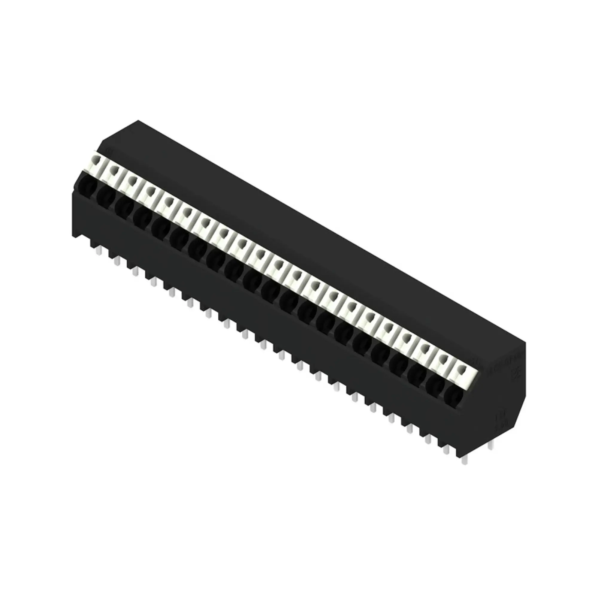 Weidmüller 1885840000 PCB terminal, 160 V, 17.5 A, Pitch in mm: 3.50, 1.5 mm², Number of poles: 21, PUSH IN with actuator, THT/THR solder connection, 135°, Tube (img_001) Weidmüller 1885840000 PCB terminal, 160 V, 17.5 A, Pitch in mm: 3.50, 1.5 mm², Number of poles: 21, PUSH IN with actuator, THT/THR solder connection, 135°, Tube (img_001)