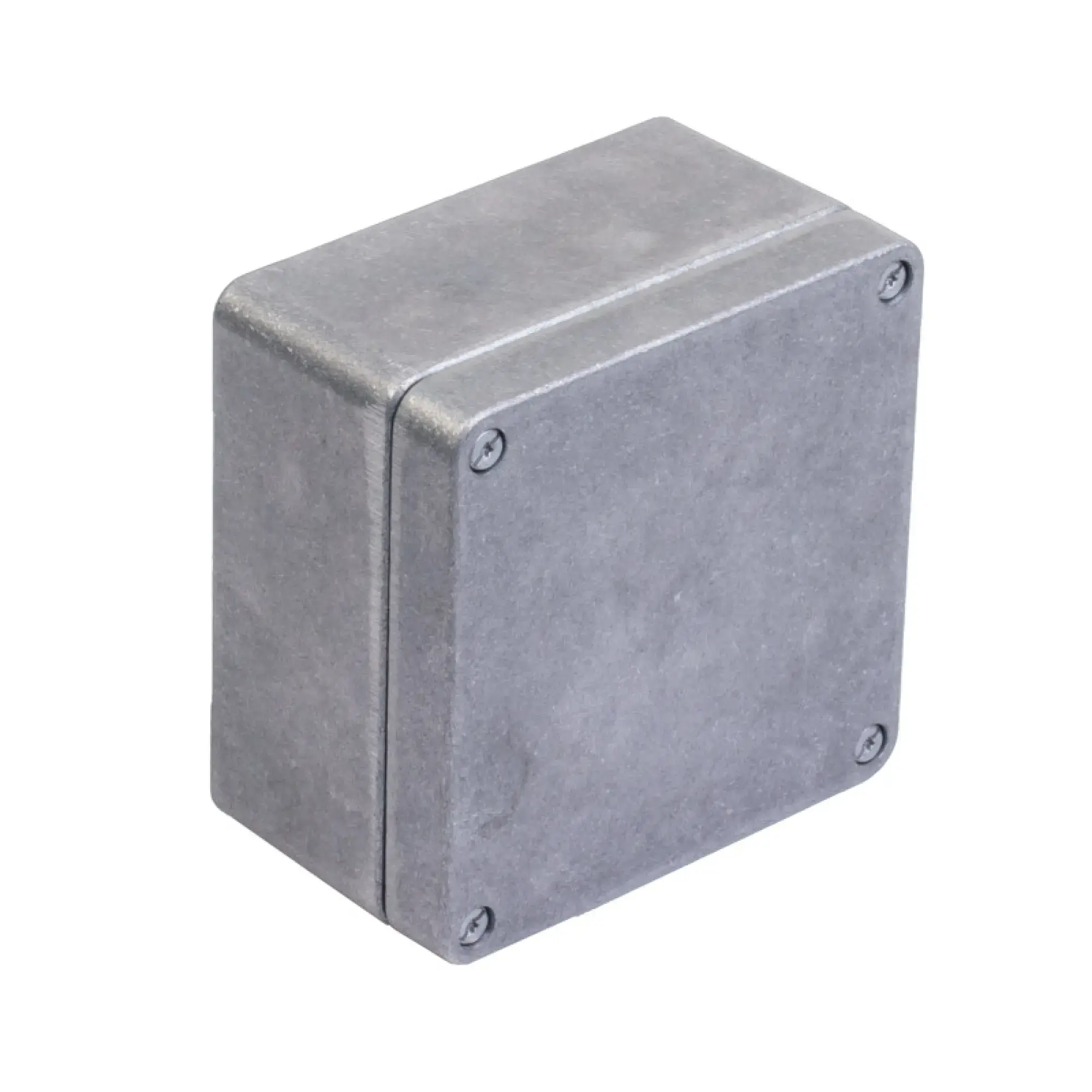 Weidmüller 2934140000 Metal housing, Width: 140 mm, Height: 140 mm, Depth: 81 mm, untreated, Flange plate: No, M6 torx stainless steel screws with slot (img_001)