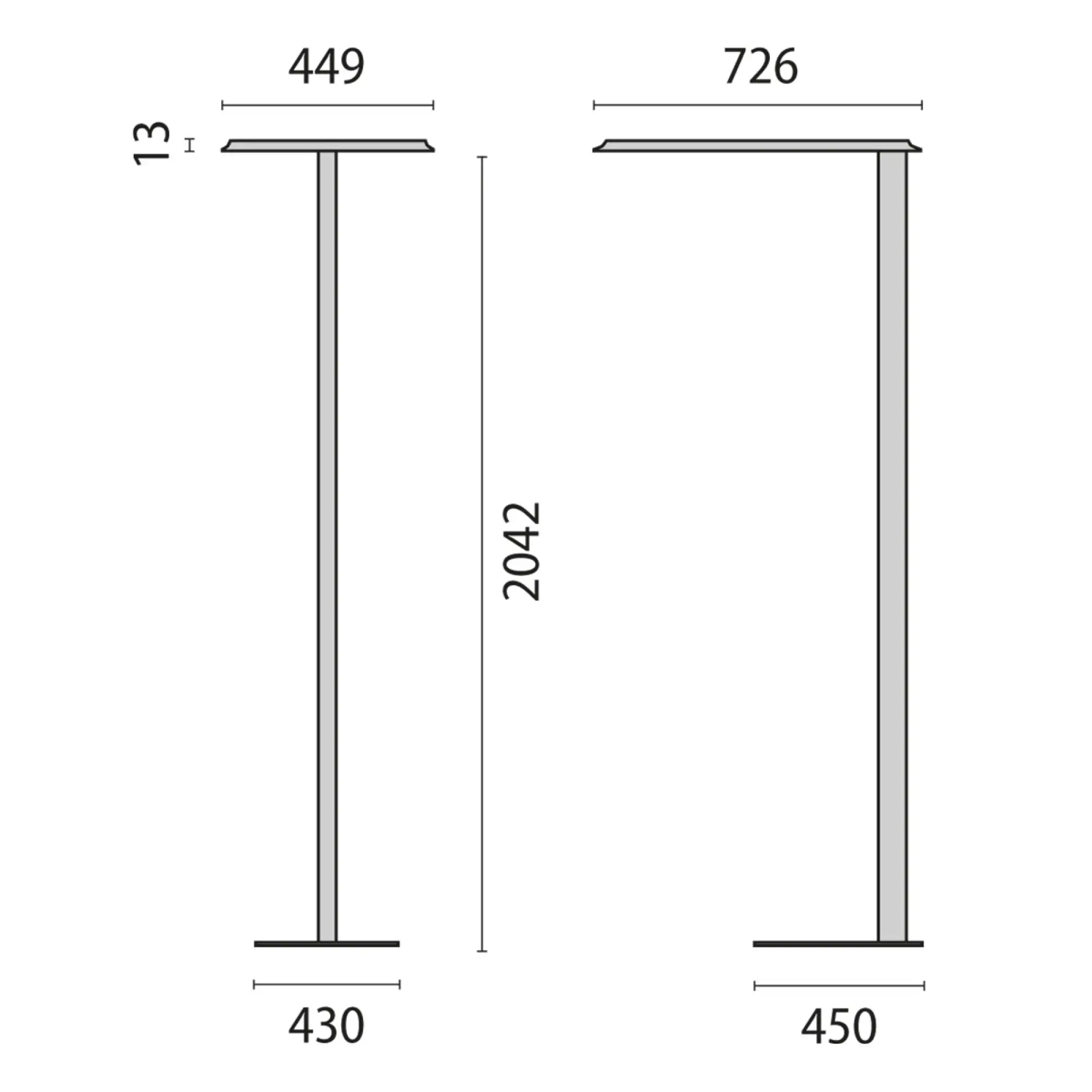 Performance iN Lighting 3122120 LED-Stehleuchte 4000K 72W statisch Mikroprisma d+i 3122120 (img_002)