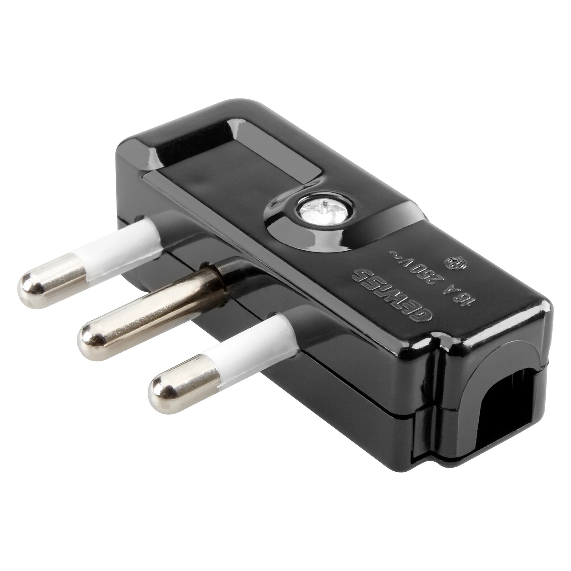 GEWISS GW28010 PORTABLE PLUG - 90° - ITALIAN STANDARD - 2P+E 10-16A 250V ac - TYPE SPA17 - SLATE (img_001)