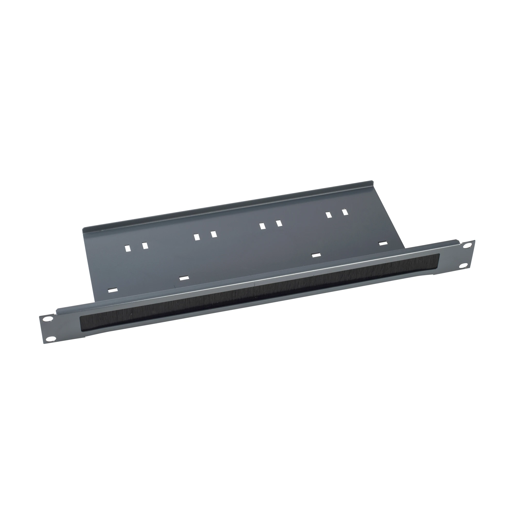Schneider Electric NSYCRTM1U1P Actassi, 19" Front panel 1 RU with brush seal and cable bracket, RAL7035 (img_001)