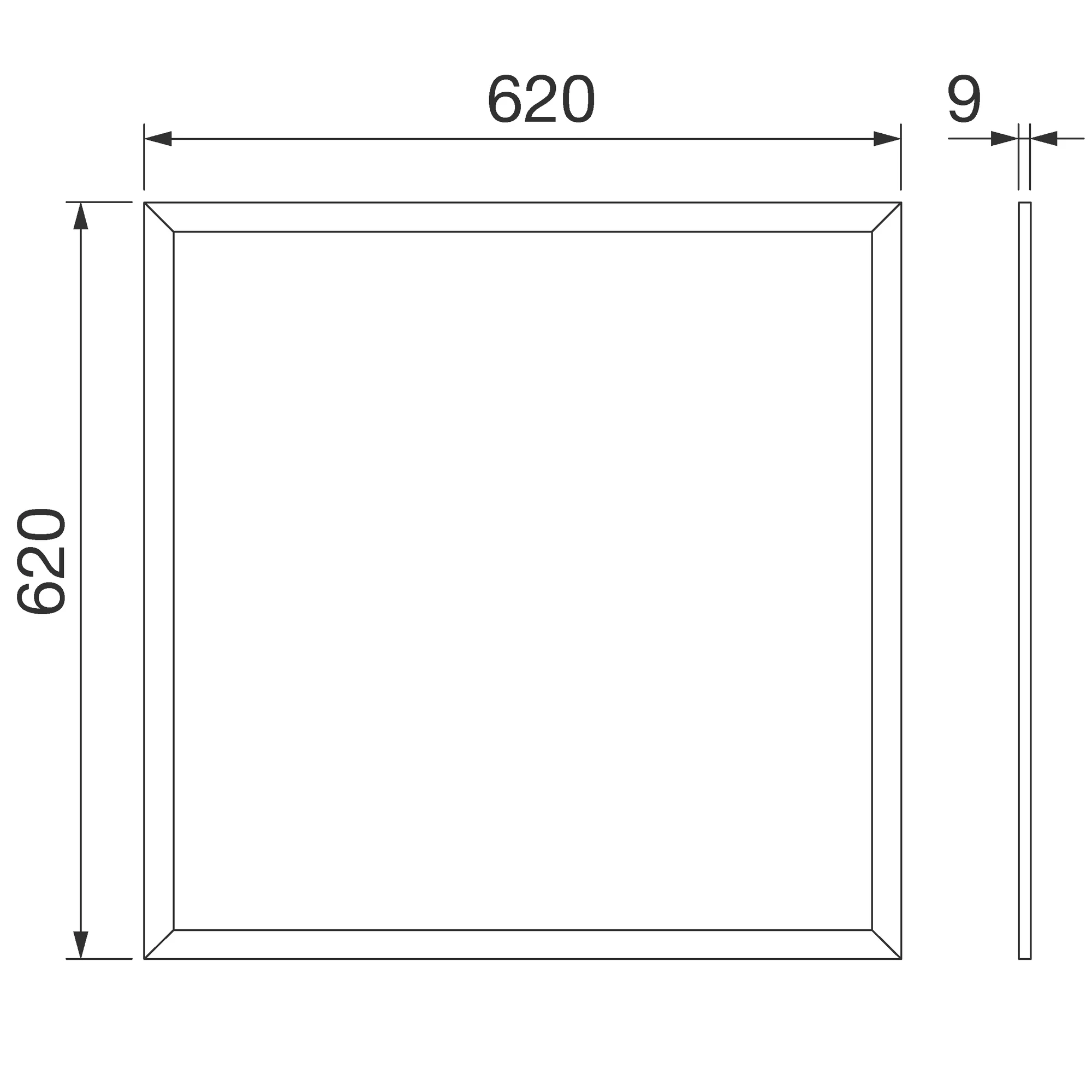 GEWISS GWF1611NN830 ELIA Panel 620 x 620 mikroprismatik 3000K DALI CRI80 (img_002)