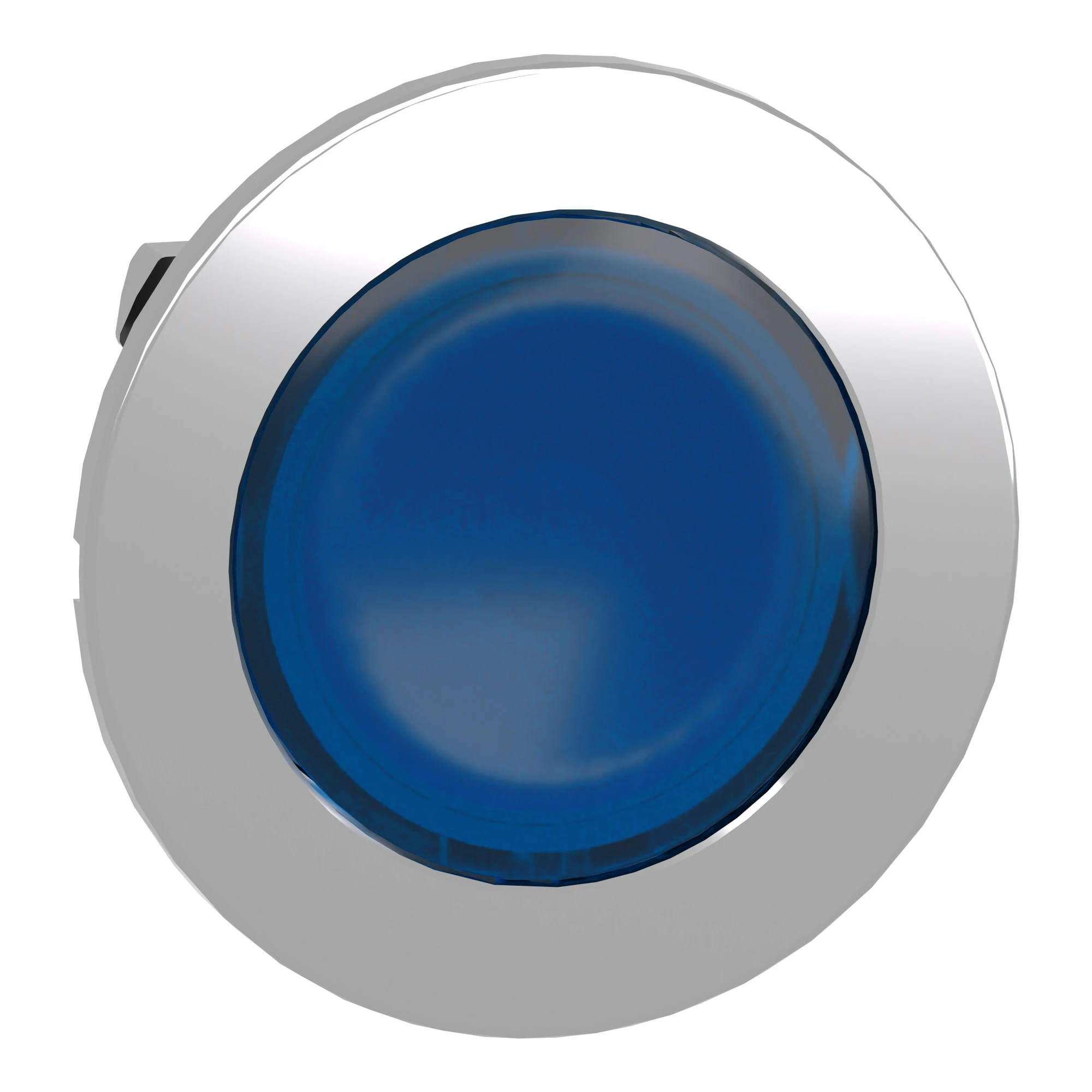 Schneider Electric ZB4FV063 Pilot light, front element, Harmony XB4F, metal, 30mm, blue, for universal LED, smooth calotte (img_001)
