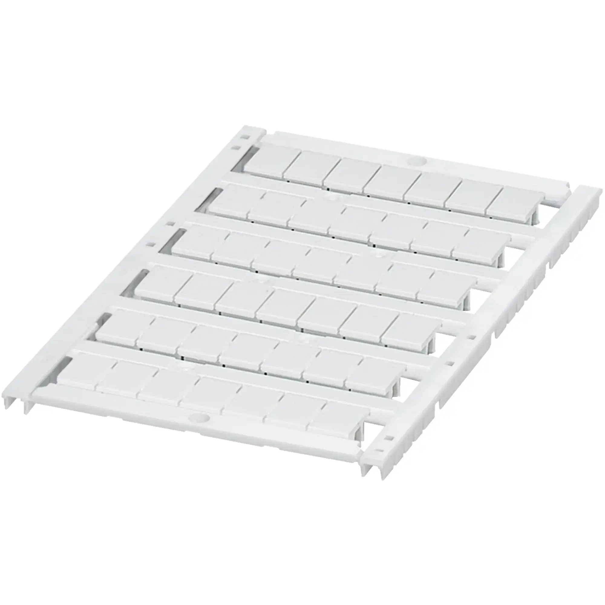 Schneider Electric NSYTRABPV8 Label card with 6 strips, 8mm, blank, 42 positions, white (img_002) Schneider Electric NSYTRABPV8 Label card with 6 strips, 8mm, blank, 42 positions, white (img_002)