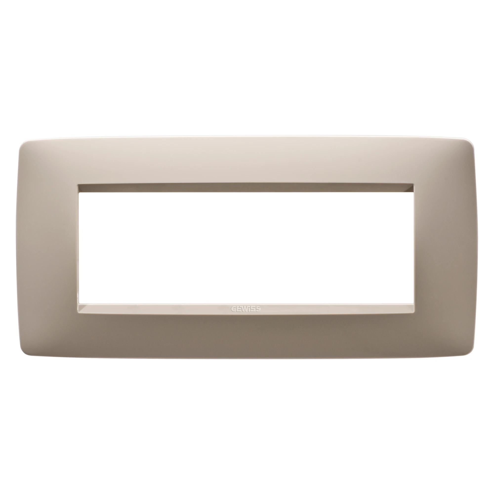 GEWISS GW16106TC ONE PLATE - IN TECHNOPOLYMER - 6 MODULES - HEMP - CHORUSMART (img_001)