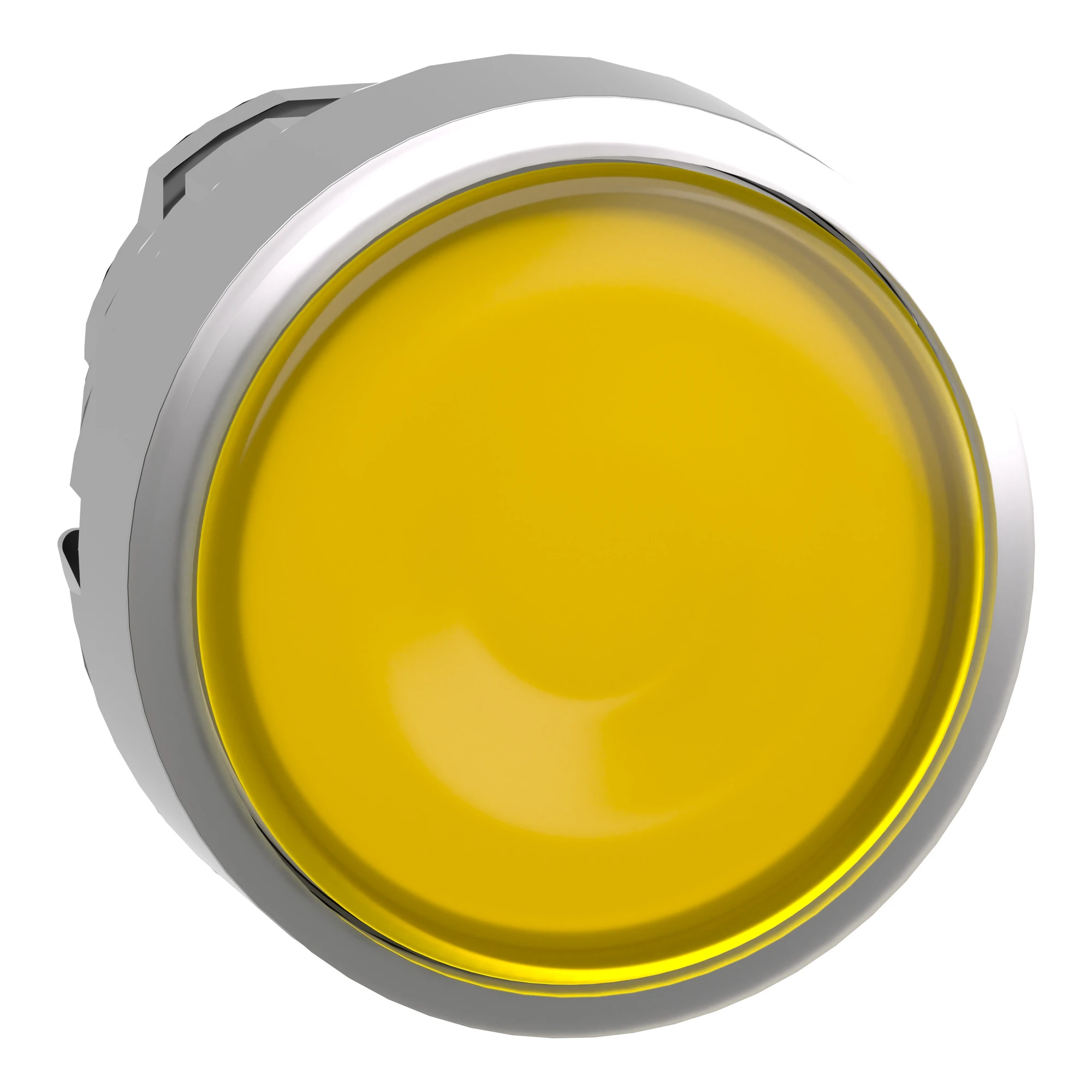 Schneider Electric ZB4BH083 Illuminated push button, Front element, Harmony XB4, Metal, 22mm, yellow, unlabelled, for universal LED, latching (img_001)