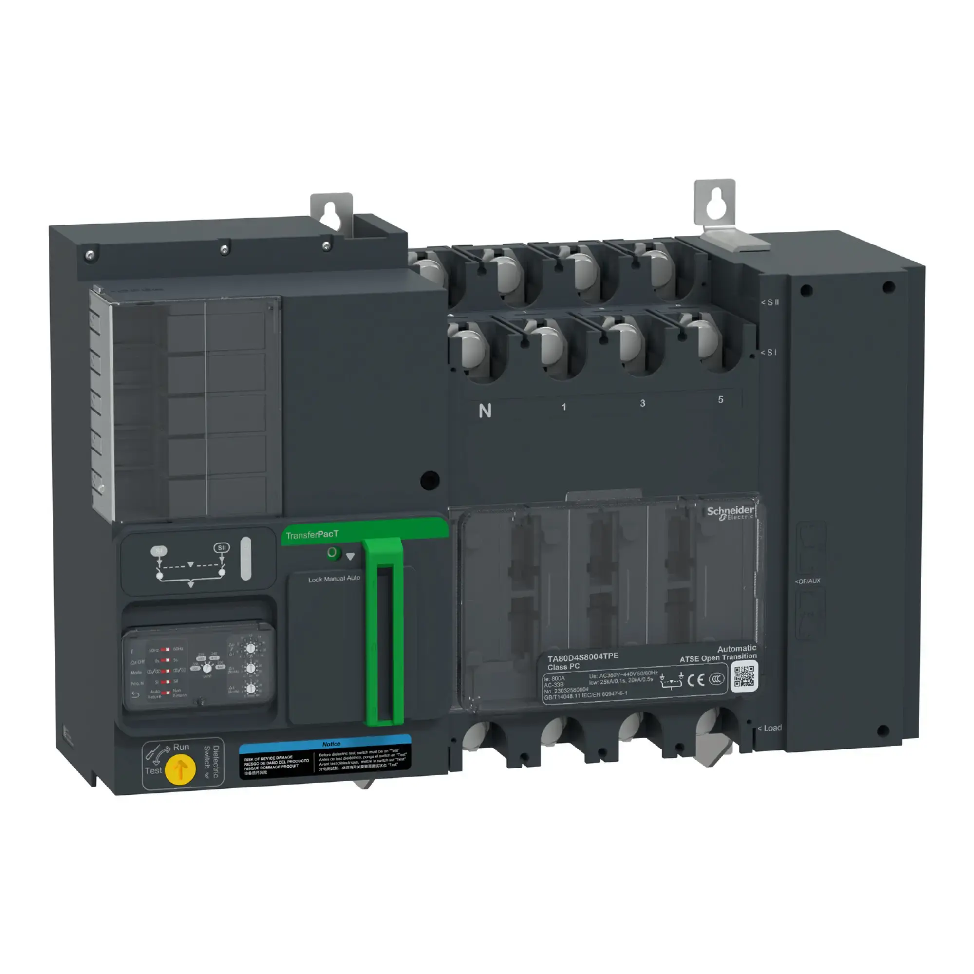 Schneider Electric TA80D4S8004TPE TransferPacT, automatische Netzumschaltung, 800A, 4P, Drehknopf, Rahmen 800A, 400V (img_001) Schneider Electric TA80D4S8004TPE TransferPacT, automatische Netzumschaltung, 800A, 4P, Drehknopf, Rahmen 800A, 400V (img_001)