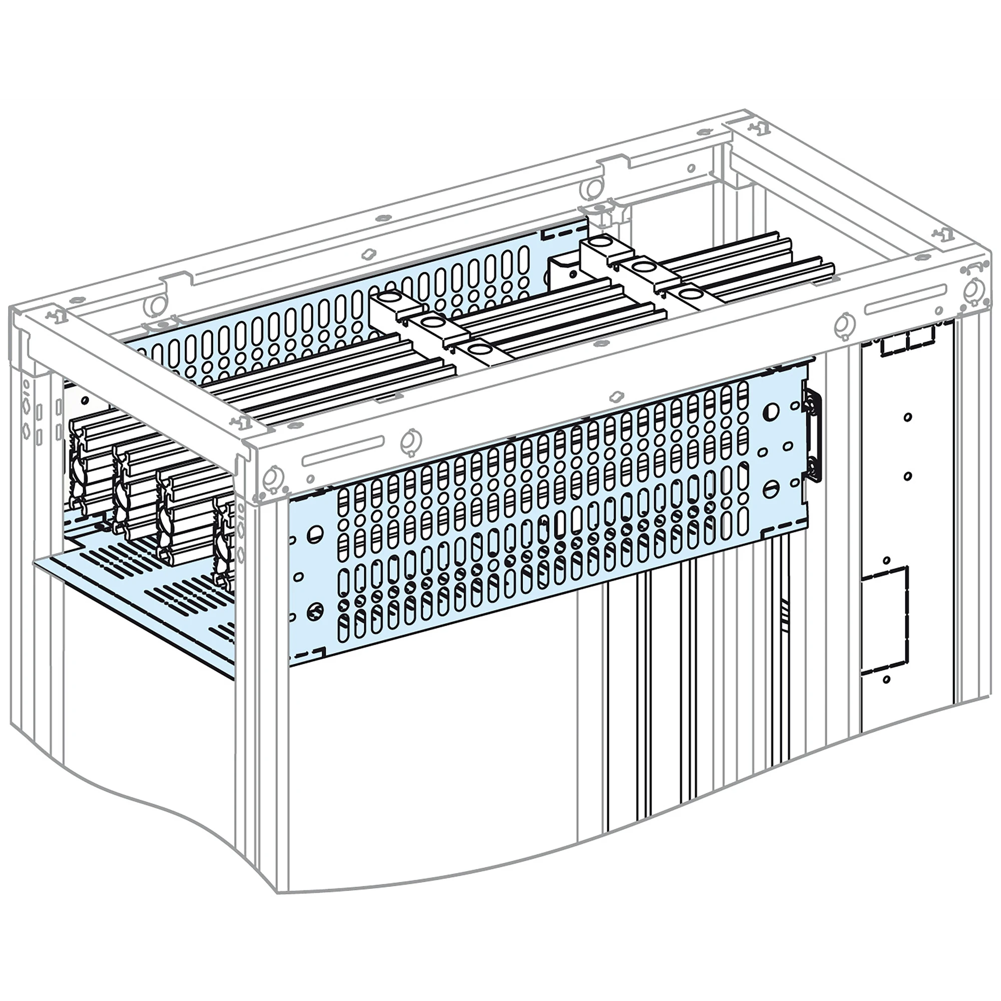 Schneider Electric LVS04973 PrismaSeT-P, Barriers, Form 2, horizontal busbar Linergy LGYE 630-2500A, Width=300mm, Depth=400mm, Height=3 Modules (img_001) Schneider Electric LVS04973 PrismaSeT-P, Barriers, Form 2, horizontal busbar Linergy LGYE 630-2500A, Width=300mm, Depth=400mm, Height=3 Modules (img_001)