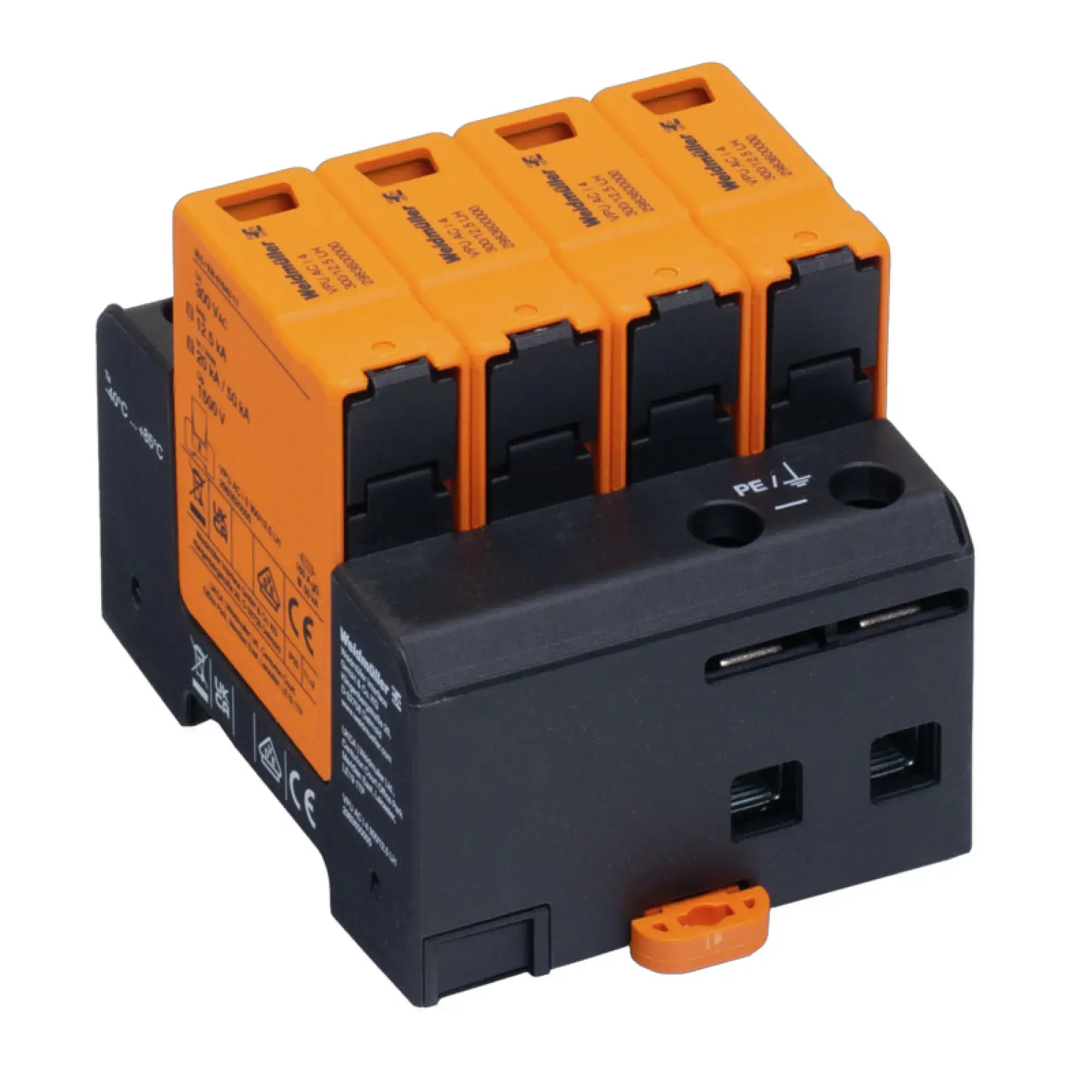 Weidmüller 2983600000 Surge voltage arrester (power supply systems), Surge protection, Type I, Low voltage network: TN-C-S, TN-S, AC, 230 V (img_001) Weidmüller 2983600000 Surge voltage arrester (power supply systems), Surge protection, Type I, Low voltage network: TN-C-S, TN-S, AC, 230 V (img_001)