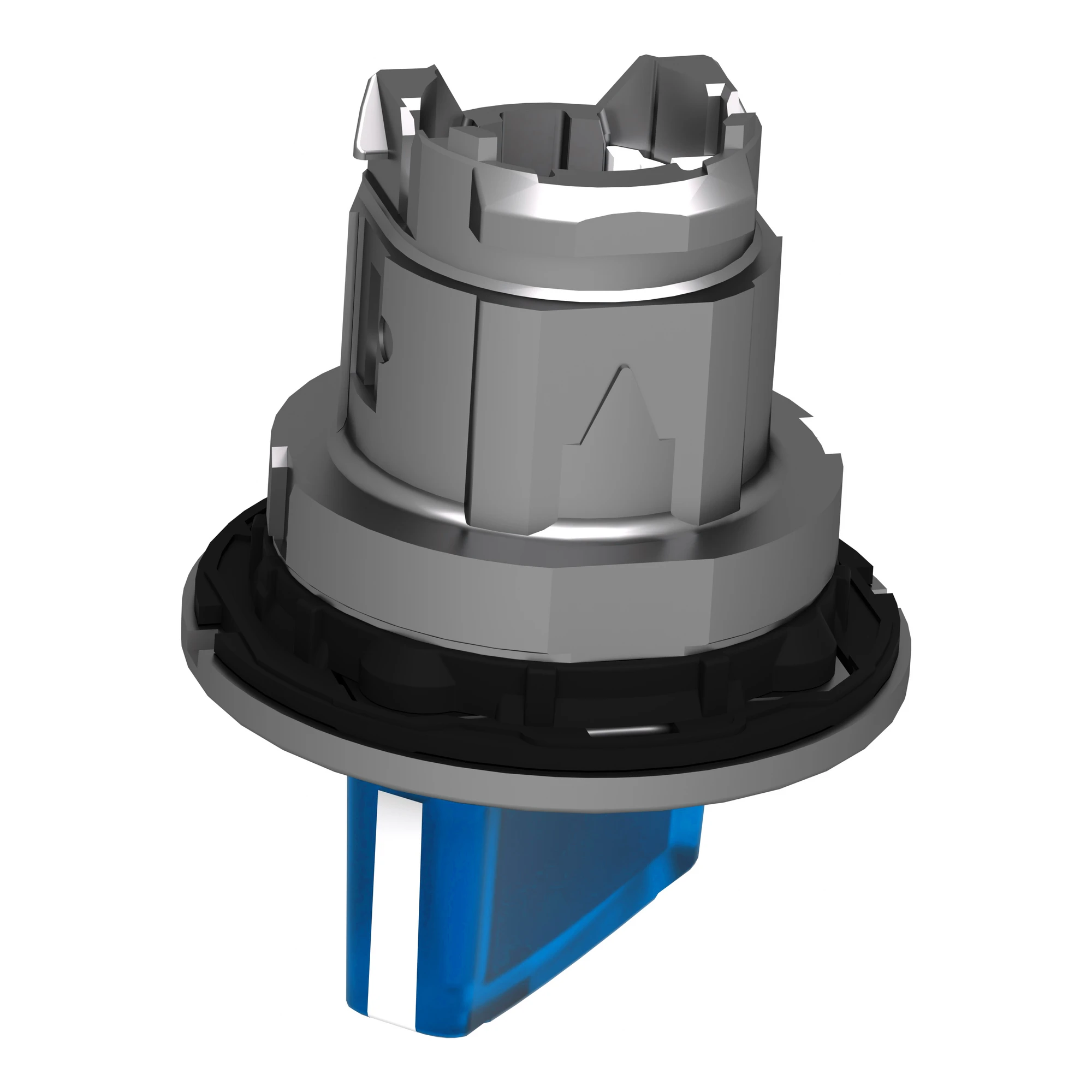 Schneider Electric ZB4FK1263 Illuminated selector switch, front element, Harmony XB4F, metal, 30mm, blue, for universal LED, 2 positions, latching (img_007)