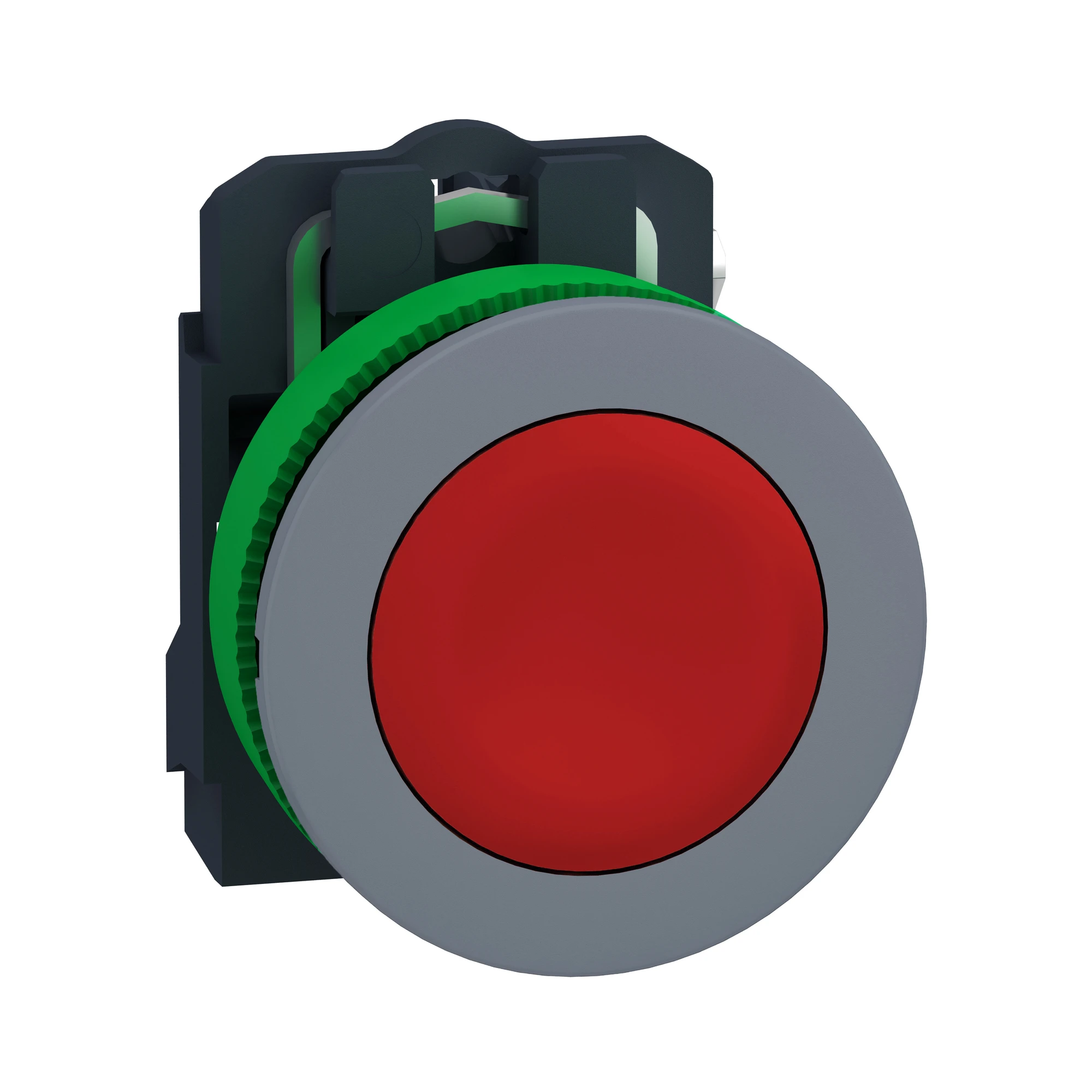 Schneider Electric XB5FA42C0 Pushbutton, Harmony XB5F, plastic, light grey, red, unlabelled, 30mm, momentary, 1NC (img_001) Schneider Electric XB5FA42C0 Pushbutton, Harmony XB5F, plastic, light grey, red, unlabelled, 30mm, momentary, 1NC (img_001)