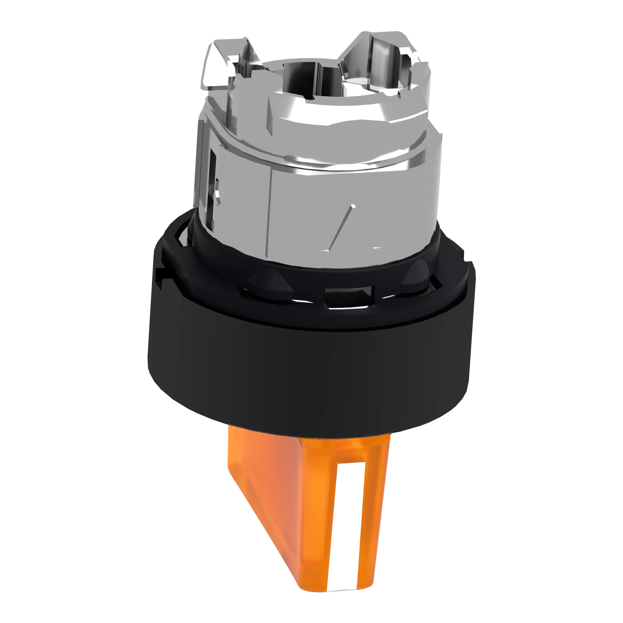 Schneider Electric ZB4BK15537 Illuminated Selector Switch, Front Element, Harmony XB4, Metal Black, 22mm, Orange, for universal LED, 3 Positions (img_007)
