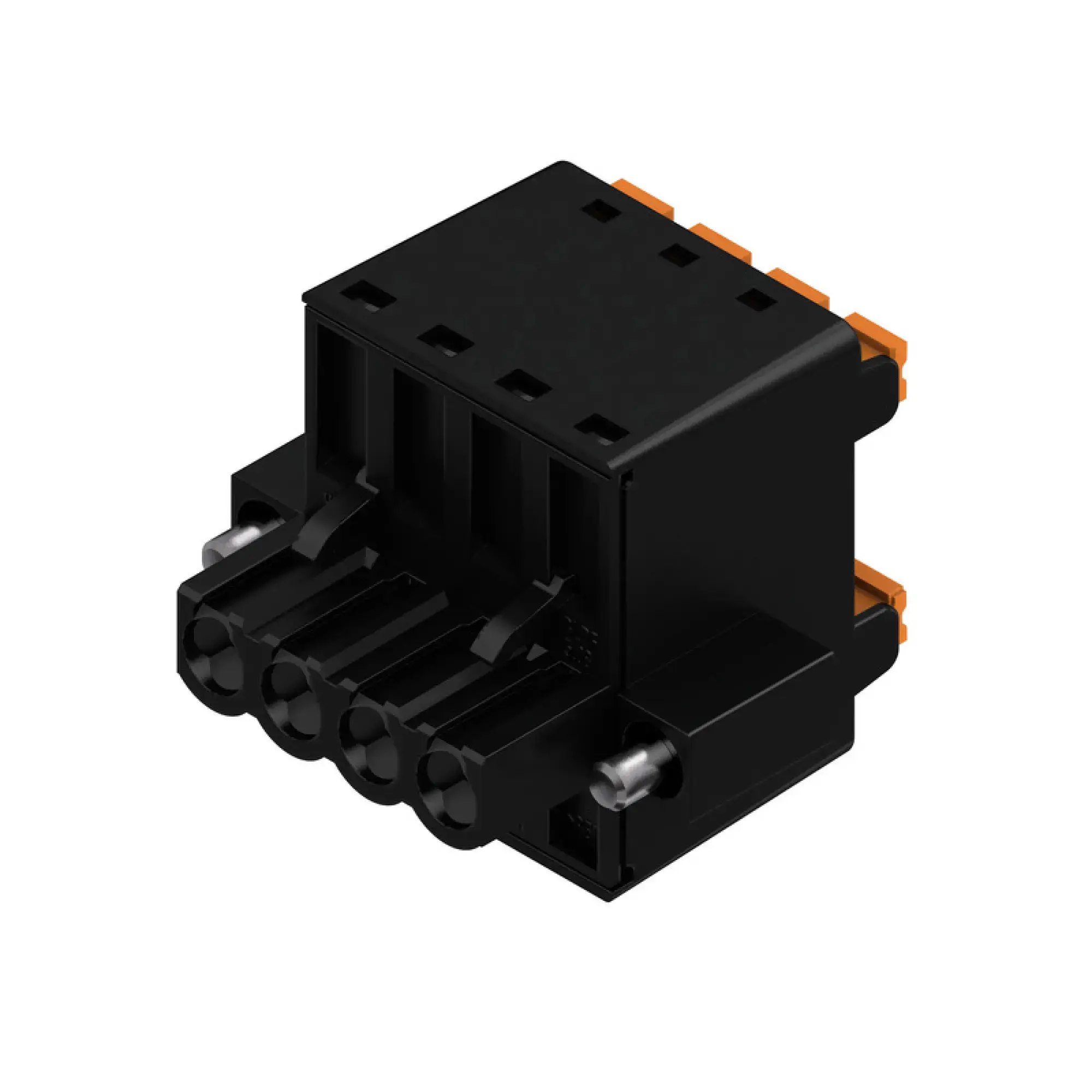 Weidmüller 1000960000 PCB connector (wire connection), 320 V, 20.8 A, Pitch in mm: 5.08, 3.31 mm², Number of poles: 4, PUSH IN with actuator, Box (img_001)