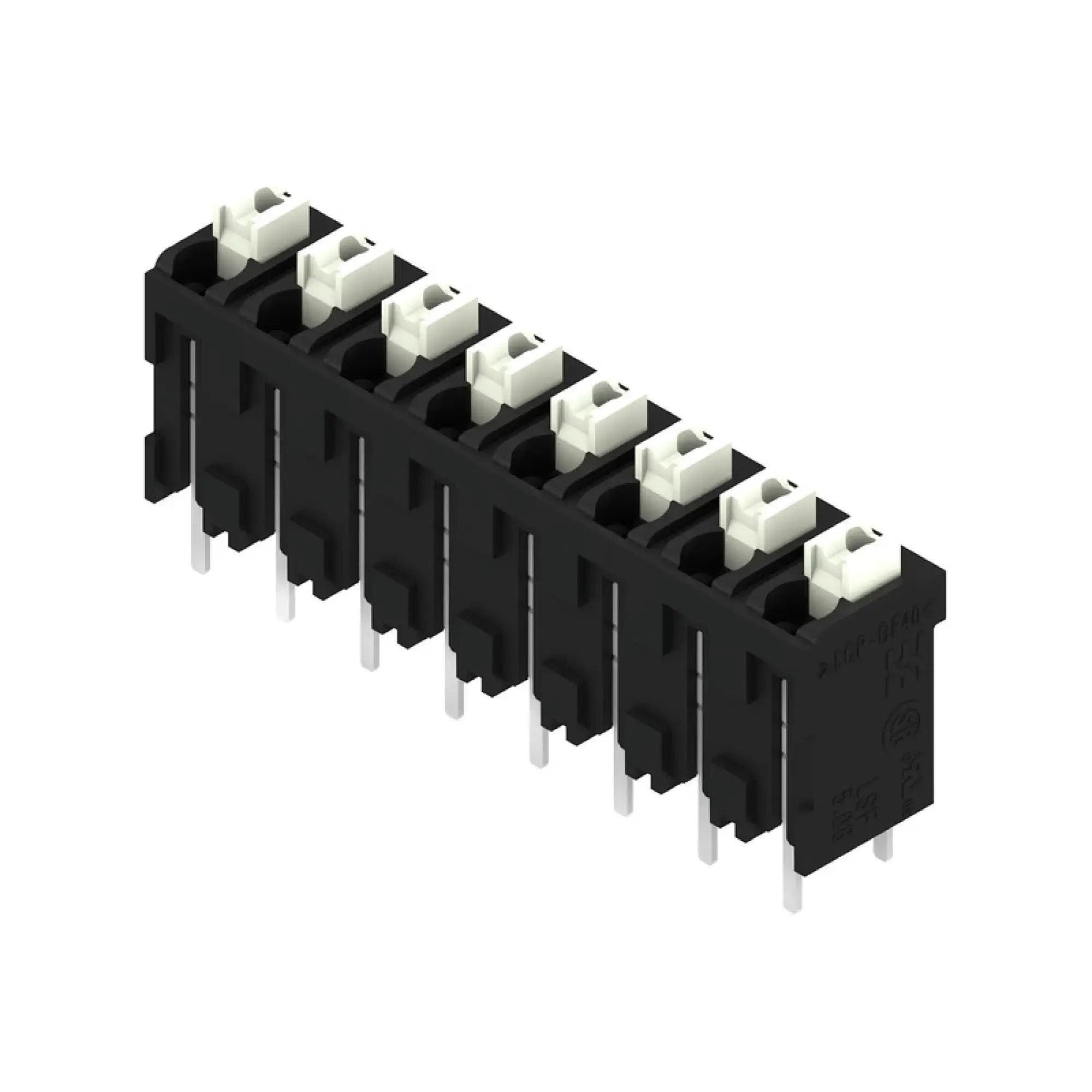 Weidmüller 1875580000 PCB terminal, 320 V, 17.5 A, Pitch in mm: 5.08, 1.5 mm², Number of poles: 8, PUSH IN with actuator, THT/THR solder connection, 180°, Tape (img_001) Weidmüller 1875580000 PCB terminal, 320 V, 17.5 A, Pitch in mm: 5.08, 1.5 mm², Number of poles: 8, PUSH IN with actuator, THT/THR solder connection, 180°, Tape (img_001)