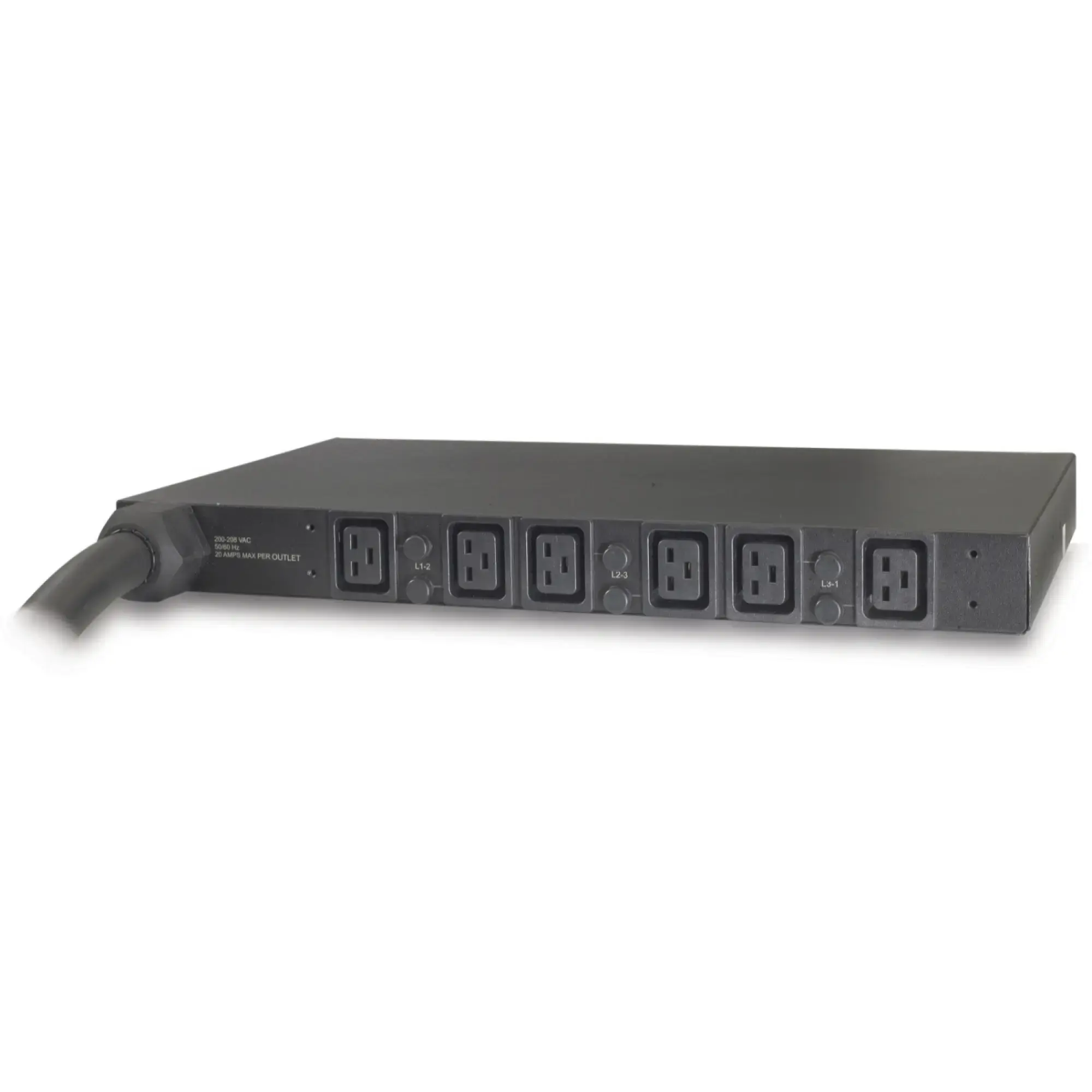 APC AP7516 Rack PDU, Basic, 1HE, 14,4 kW, 208 V, (6) C19 (img_001)