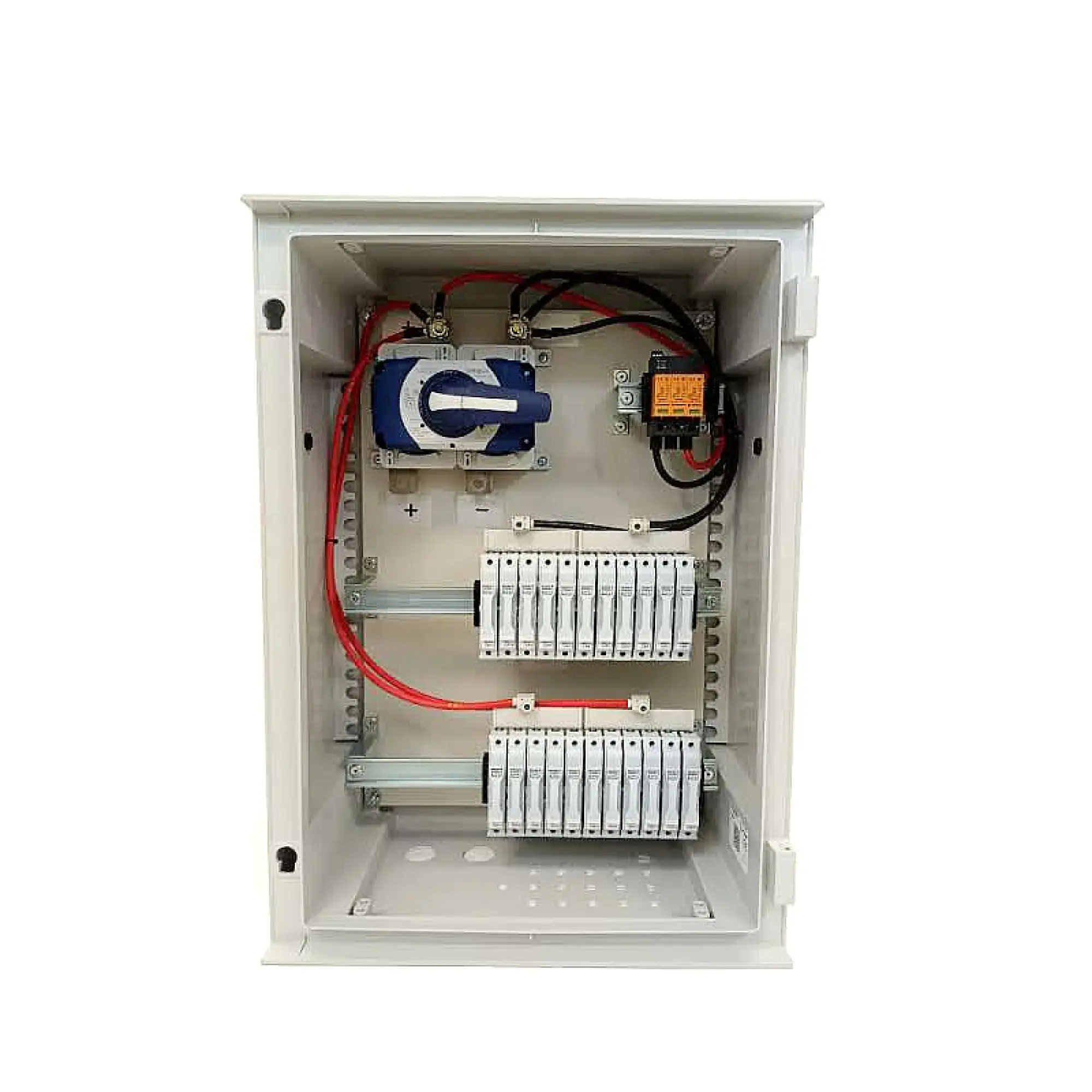 Weidmüller 8000078883 Combiner Box (Photovoltaik), 1500 V, With fuse holder, Surge protection II, Cable gland, for wall mounting, Switch disconnector, Portrait, Central Inv (img_001) Weidmüller 8000078883 Combiner Box (Photovoltaik), 1500 V, With fuse holder, Surge protection II, Cable gland, for wall mounting, Switch disconnector, Portrait, Central Inv (img_001)