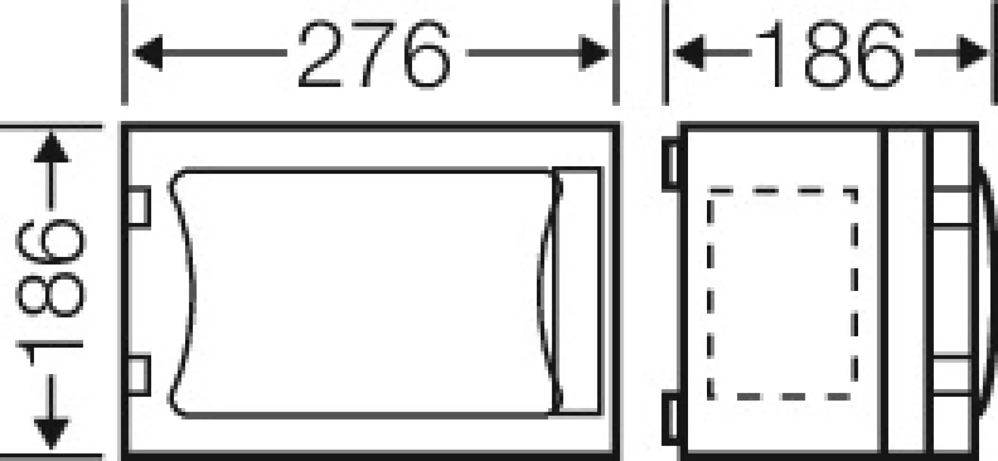 Hensel 68000303 ENYSTAR-Leergehäuse, Einbaumaße 216x126x136mm, nicht durchsichtiger Tür FP 0151 (img_002)