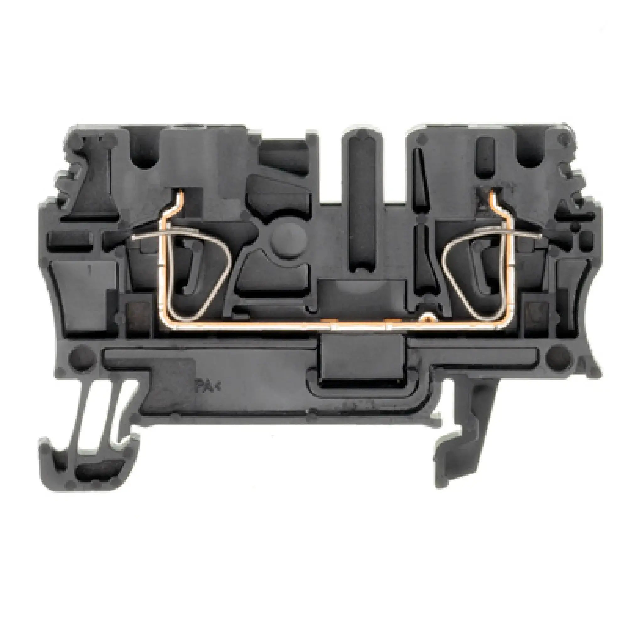 Weidmüller 1683330000 Feed-through terminal block, Tension-clamp connection, black, 2.5 mm², 24 A, 800 V, Number of connections: 2 (img_001) Weidmüller 1683330000 Feed-through terminal block, Tension-clamp connection, black, 2.5 mm², 24 A, 800 V, Number of connections: 2 (img_001)