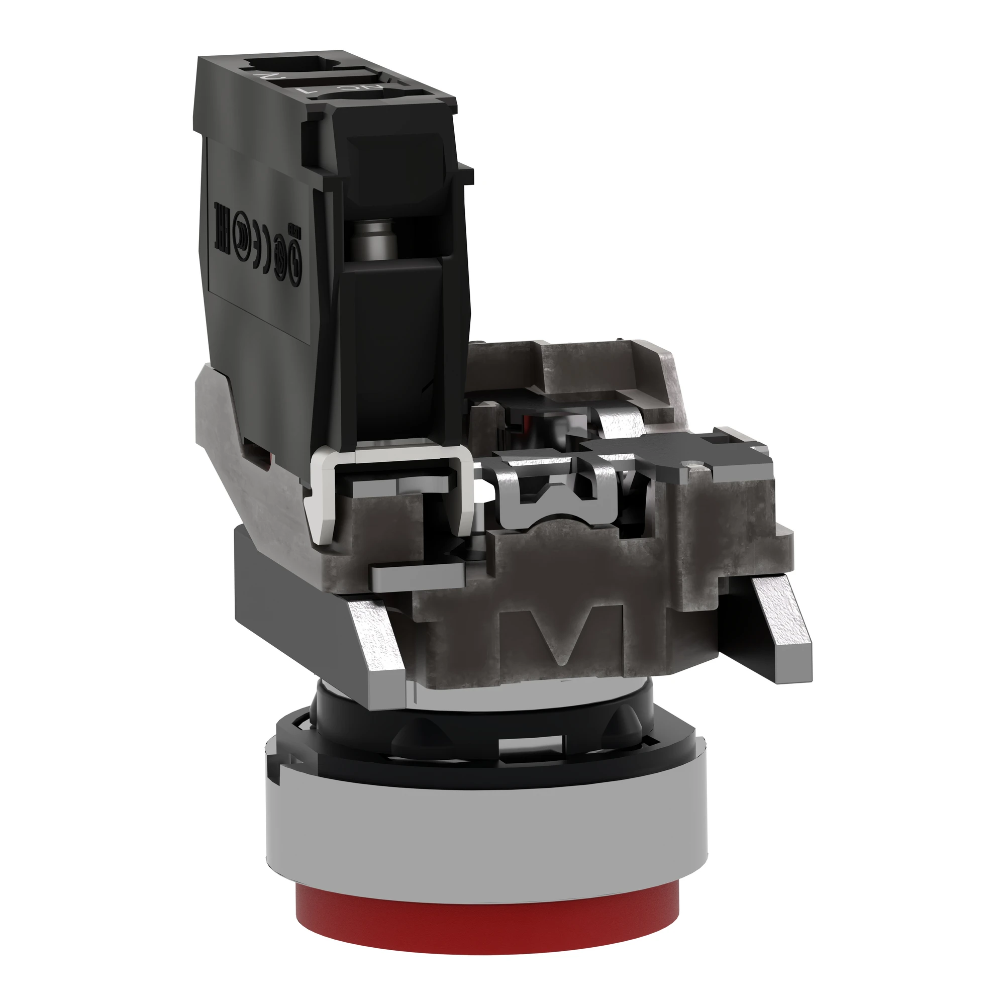 Schneider Electric XB4BL42 Pushbutton, Harmony XB4, metal, 22mm, Red, protruding, unlabelled, momentary, 1NC (img_007)