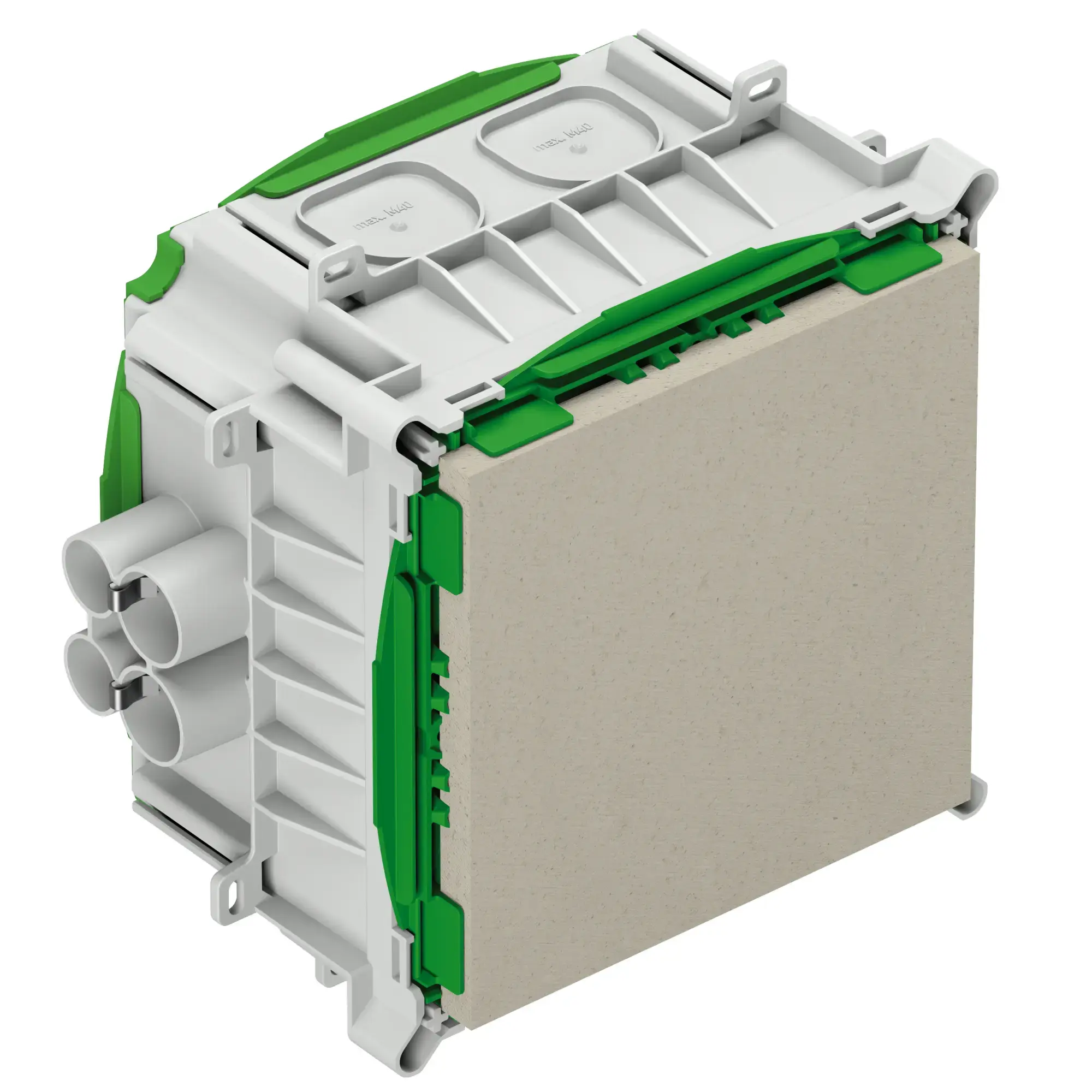 Spelsberg 98215001 Installation housing, green, Type of protection IP30, Suitable for concrete construction, for LED, Rated insulation voltage 400V AC, Halogen free (img_001) Spelsberg 98215001 Installation housing, green, Type of protection IP30, Suitable for concrete construction, for LED, Rated insulation voltage 400V AC, Halogen free (img_001)