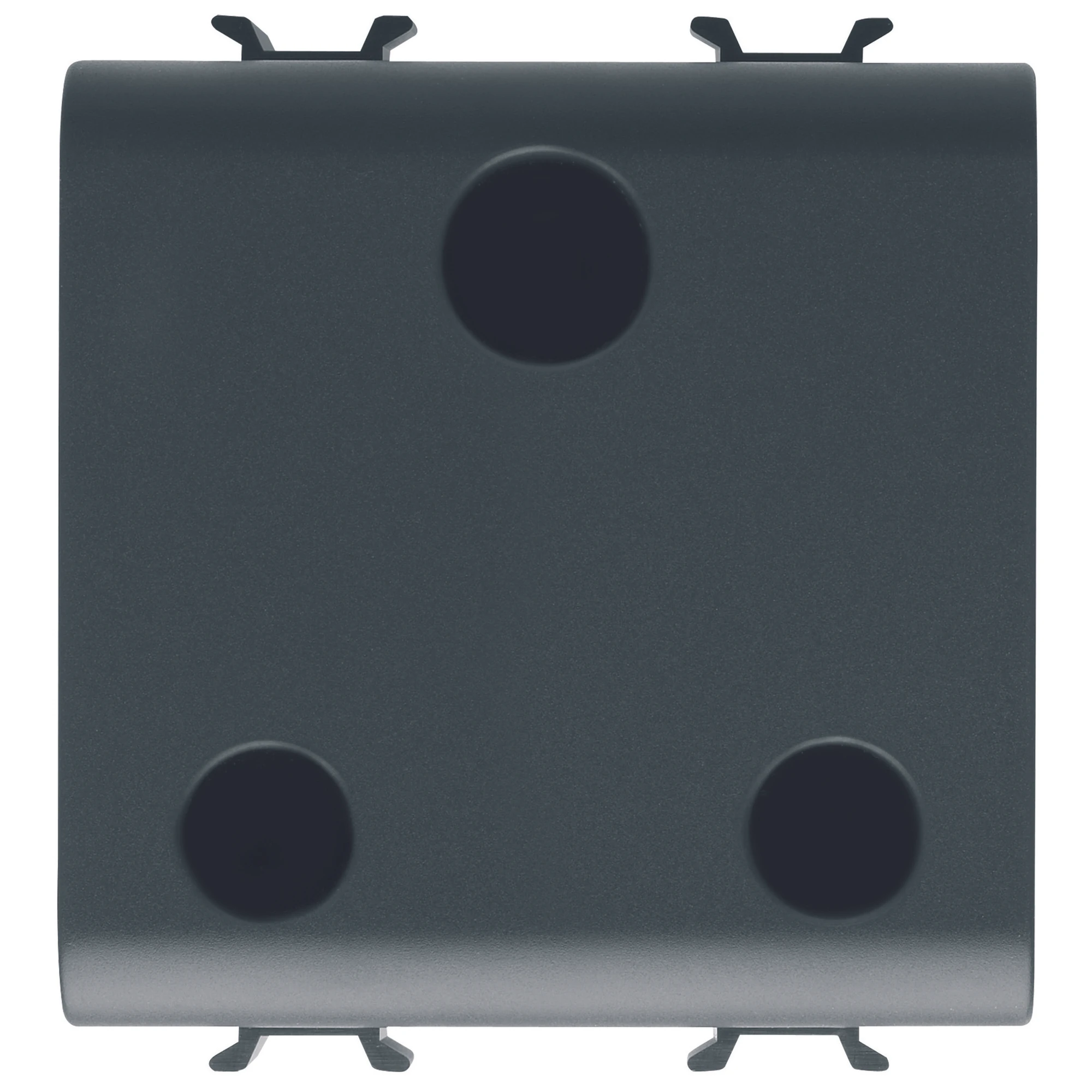 GEWISS GW12297 BRITISH STANDARD SOCKET-OUTLET 250V ac - 2P+E 15A - 2 GANG - SATIN BLACK - CHORUSMART (img_001)