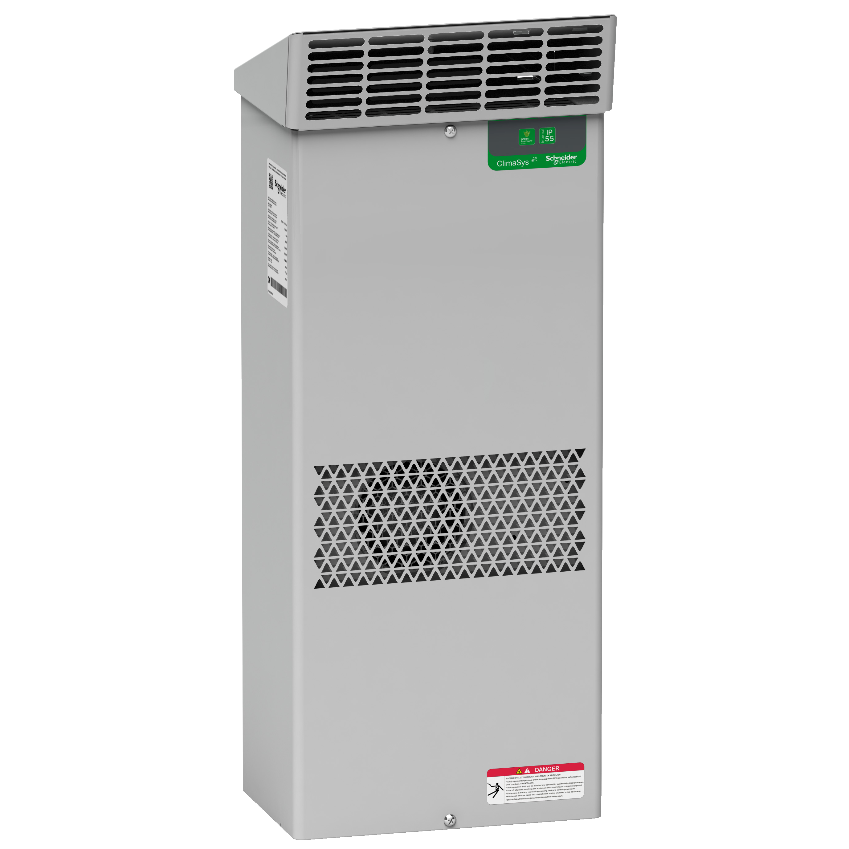 Schneider Electric ClimaSys External Cooling Unit for Control Cabinet Side, 820 W at 230V