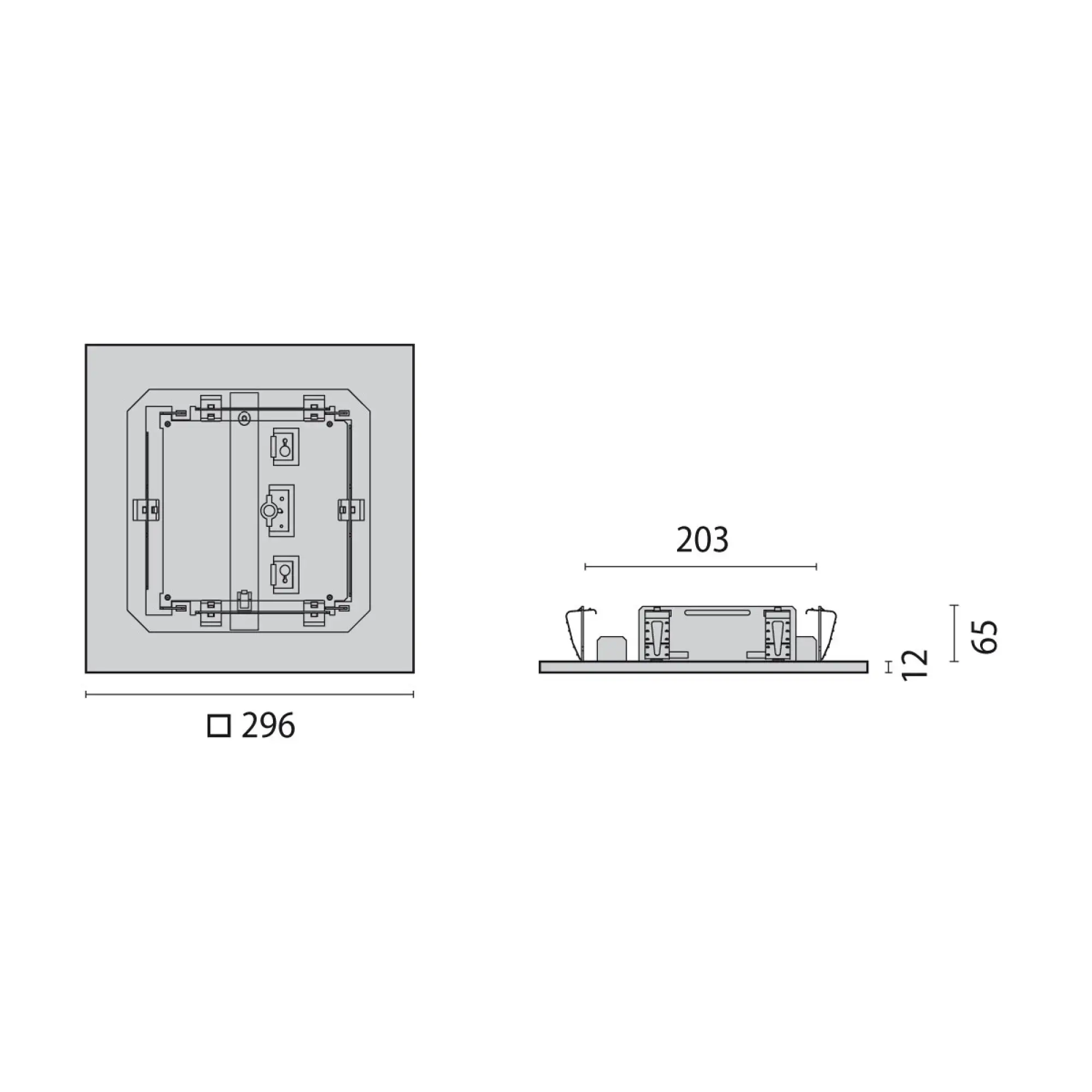 Performance iN Lighting 8300591233300 LED-Einbauleuchte 3000K 27W statisch opalweißer Diffusor 8300591233300 (img_002)