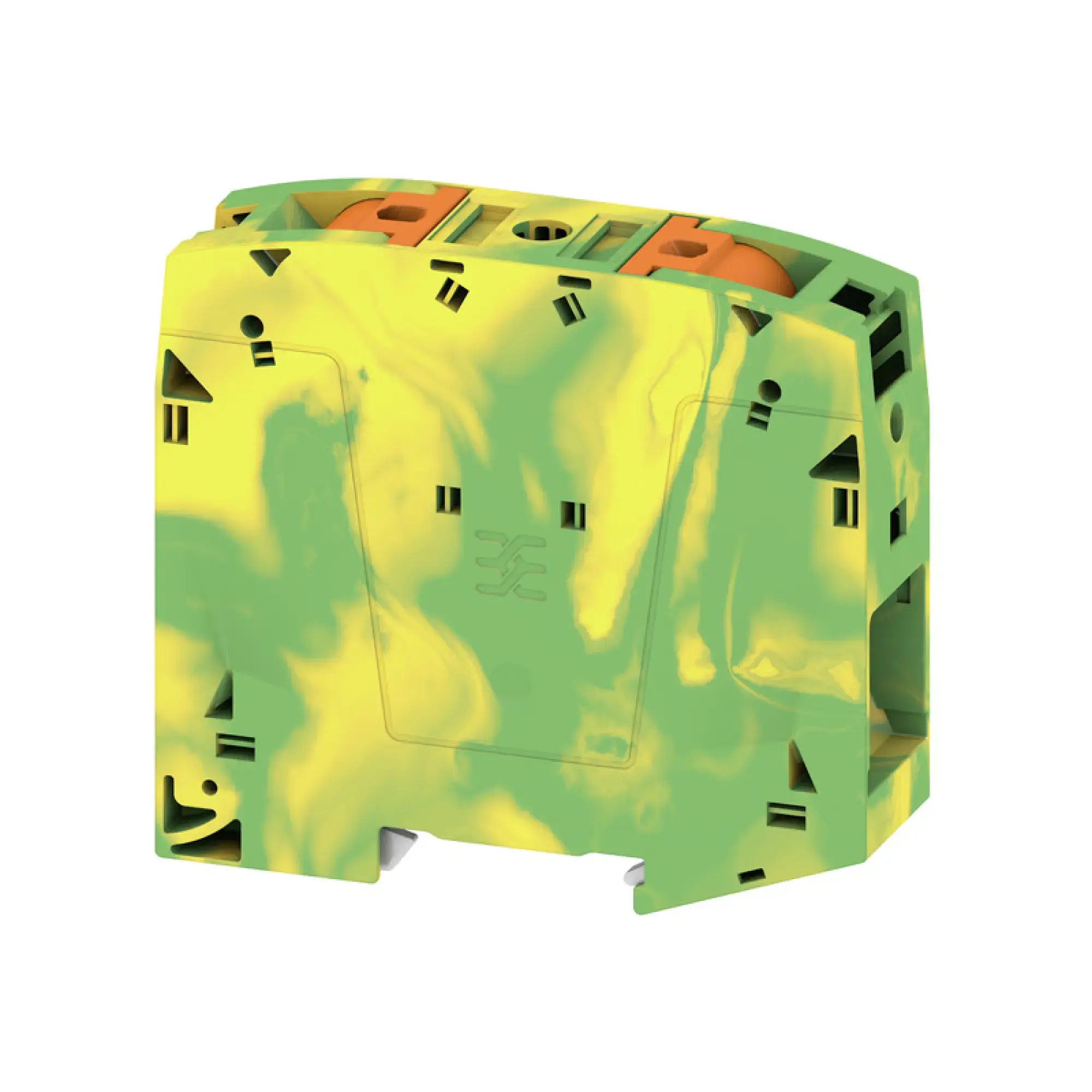 Weidmüller 2694090000 PE terminal, PUSH IN, Green/yellow, 95 mm², 1000 V, Number of connections: 2, Number of levels: 1, TS 35, V-0, Wemid (img_001)