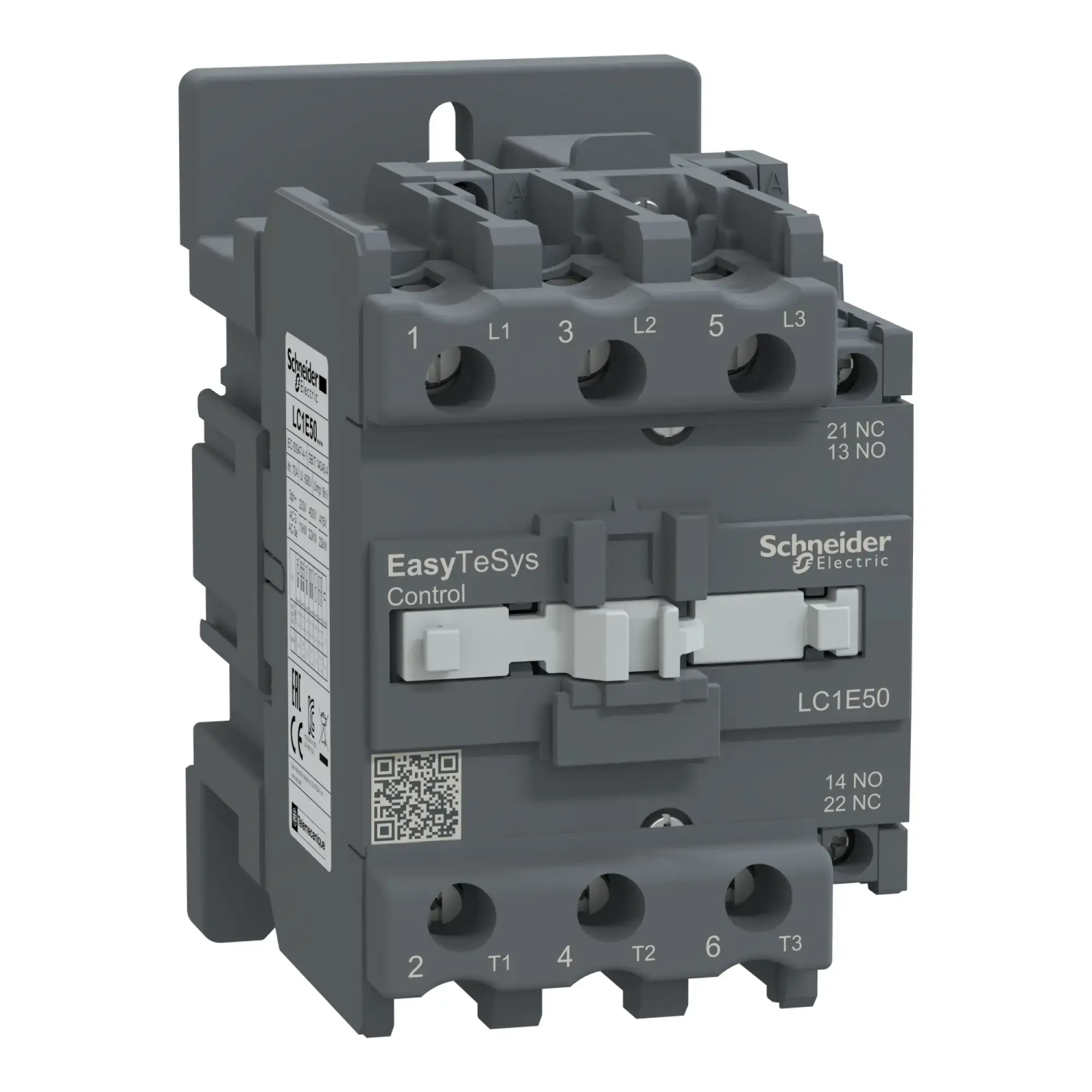 Schneider Electric LC1E50P7 Easy TeSys Leistungsschütz 3P 50A 1NO+1NC 230V AC 50/60Hz (img_002)