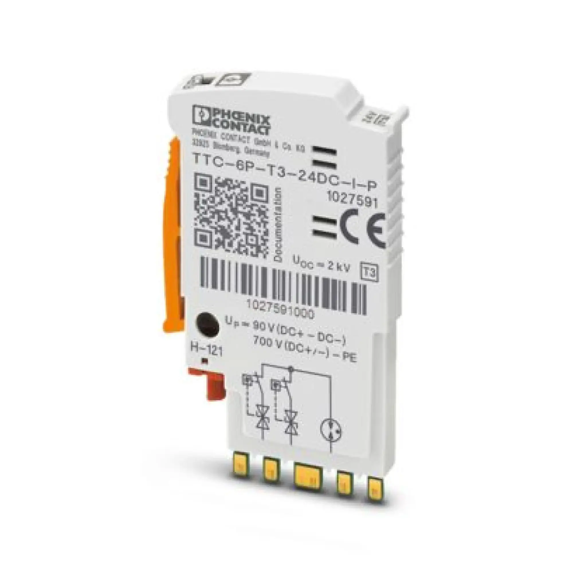 Phoenix Contact 1027591 Type 3 surge protection plug TTC-6P-T3-24DC-I-P (img_001) Phoenix Contact 1027591 Type 3 surge protection plug TTC-6P-T3-24DC-I-P (img_001)