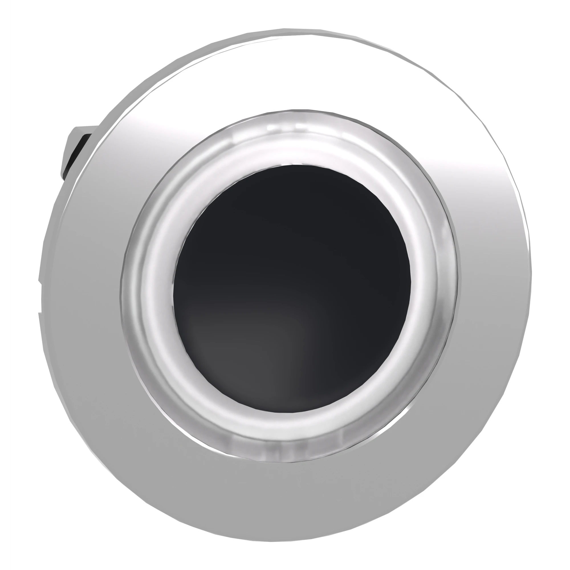 Schneider Electric ZB4FW913 Illuminated pushbutton, front element, Harmony XB4F, metal, white, 30mm, for universal LED, illuminated ring (img_001)