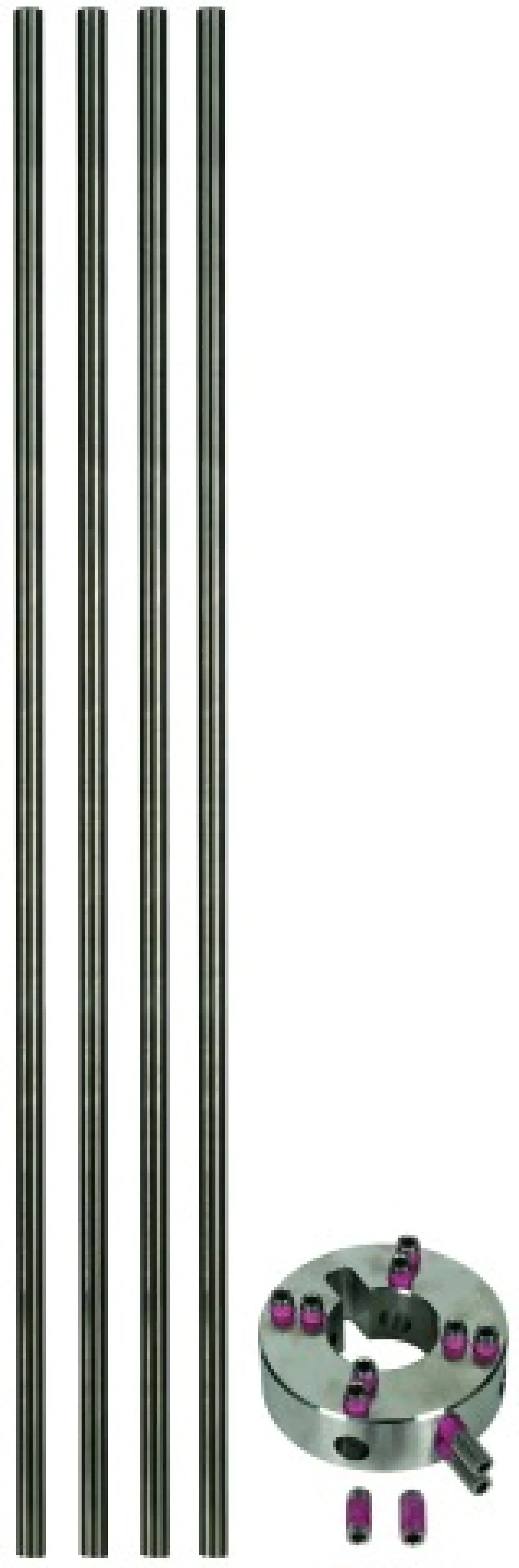 Dehn 819184 Fixing set for lateral air-term. rods four air-term. rods StSt D=10mm L=530mm (img_001) Dehn 819184 Fixing set for lateral air-term. rods four air-term. rods StSt D=10mm L=530mm (img_001)