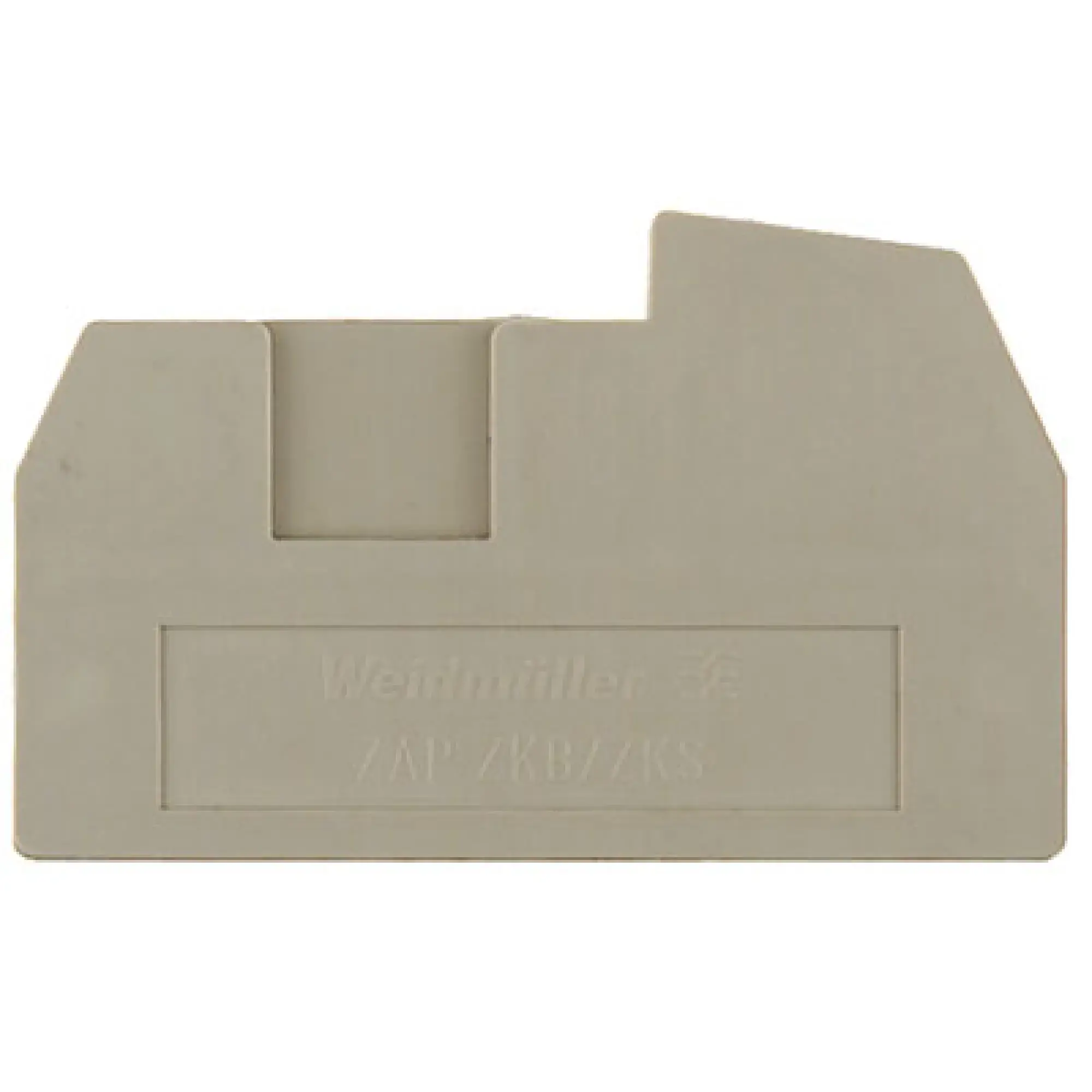 Weidmüller 1742600000 End plate (terminals), dark beige, Height: 43 mm, Width: 2.5 mm, V-0, Wemid (img_001) Weidmüller 1742600000 End plate (terminals), dark beige, Height: 43 mm, Width: 2.5 mm, V-0, Wemid (img_001)