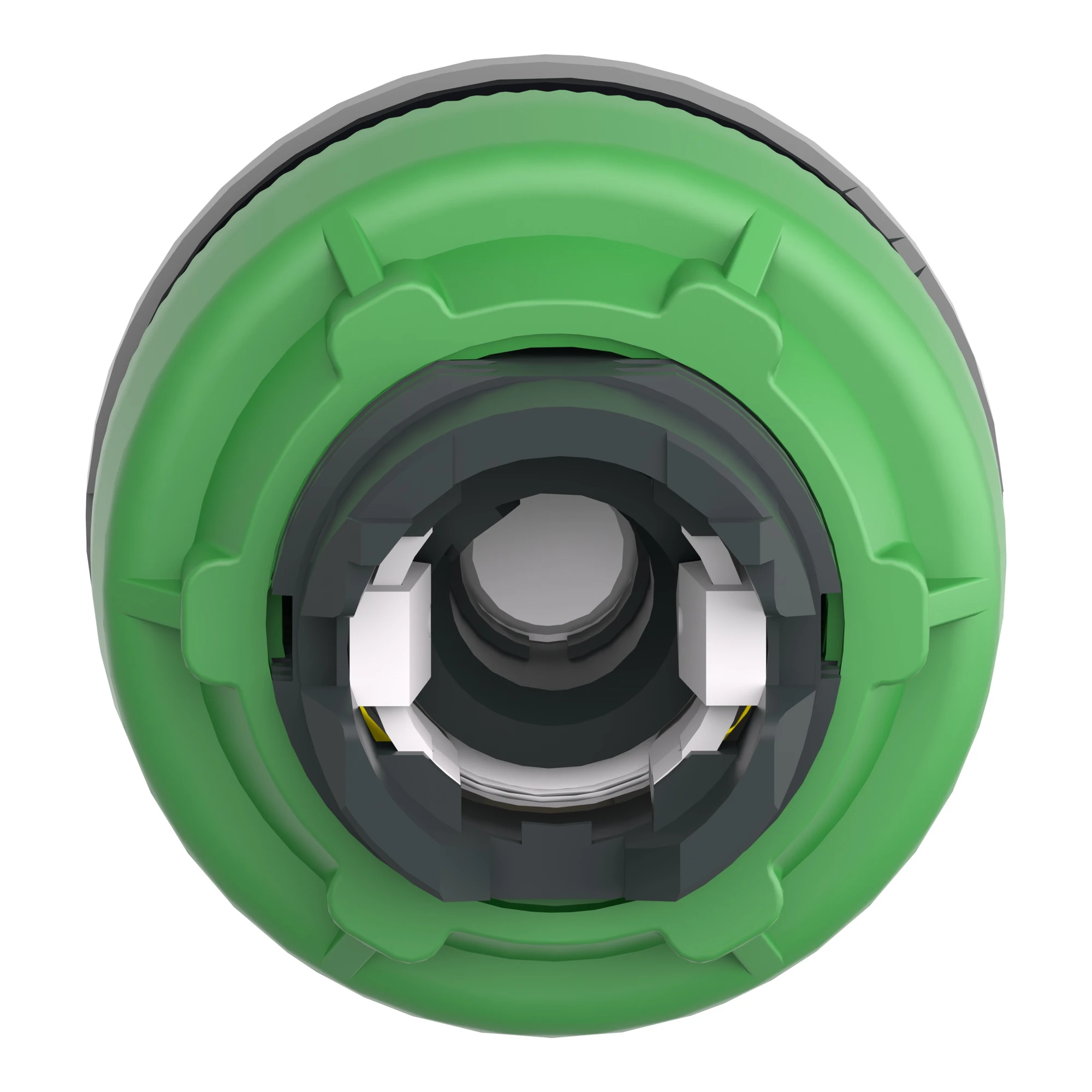 Schneider Electric ZB5FK1383C0 Illuminated selector switch, front element, Harmony XB5F, plastic, 30mm, yellow, for universal LED, 3 positions, latching (img_003)