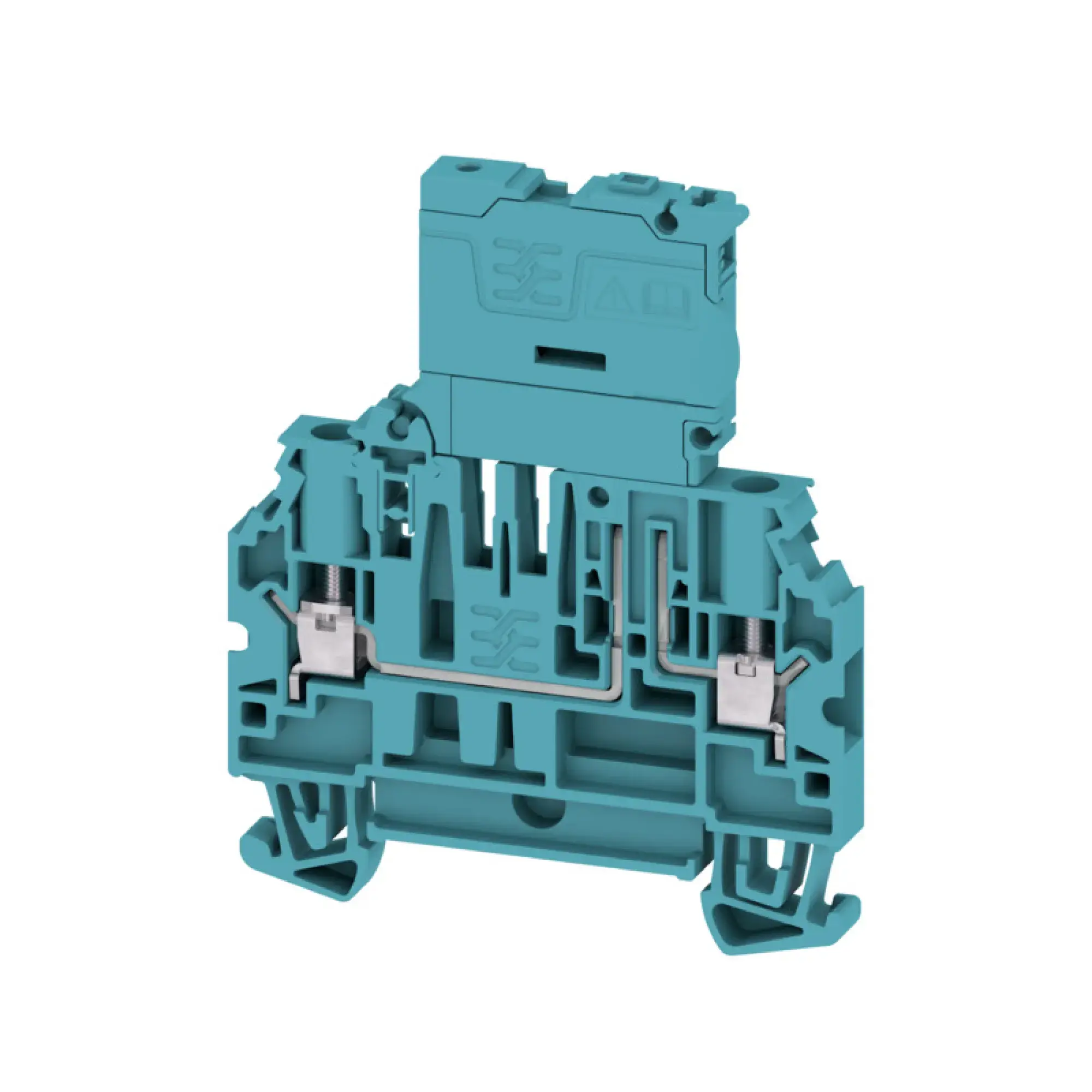 Weidmüller 2892990000 Fuse terminal, Screw connection, blue, 4 mm², 6.3 A, 36 V, Number of connections: 2, Number of levels: 1, TS 35 (img_001)