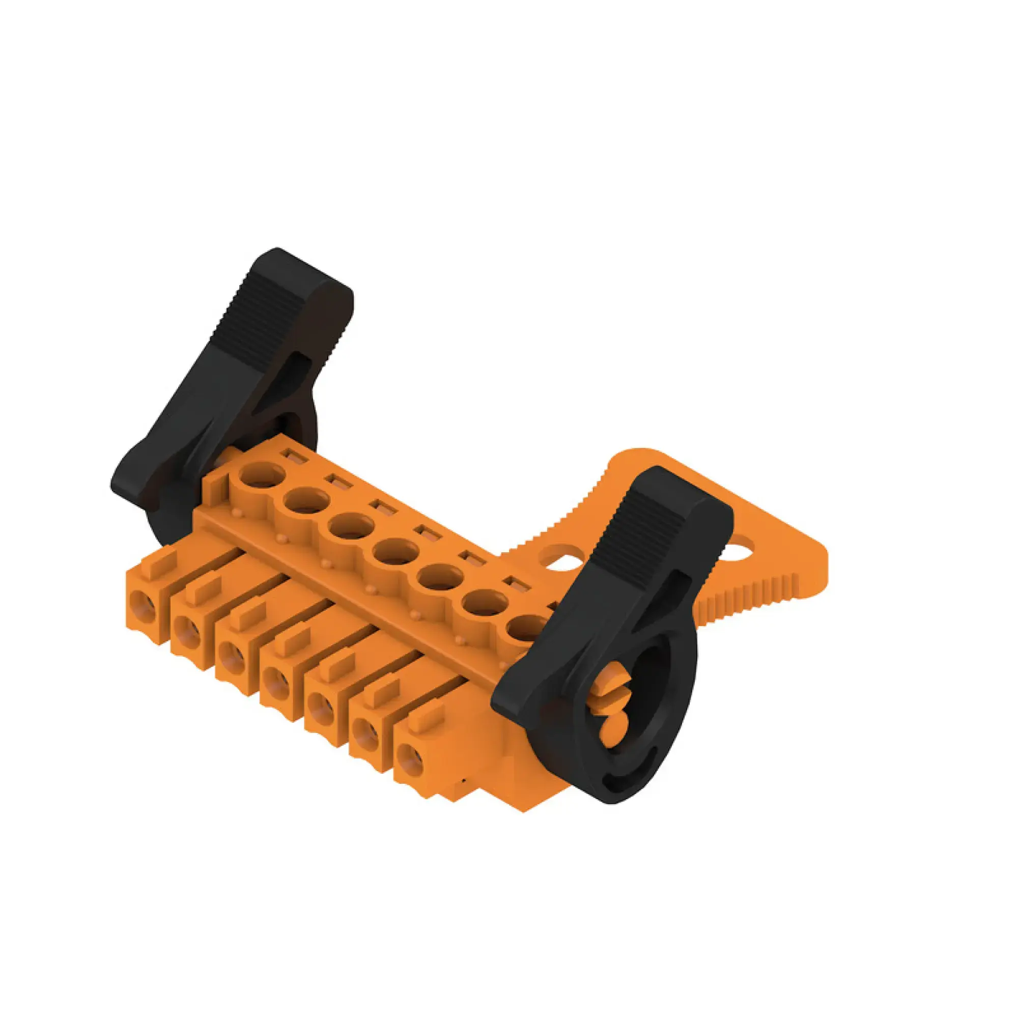 Weidmüller 1236810000 PCB connector (wire connection), 160 V, 17.5 A, Pitch in mm: 3.81, 1.5 mm², Number of poles: 7, Clamping yoke connection, Box (img_001)