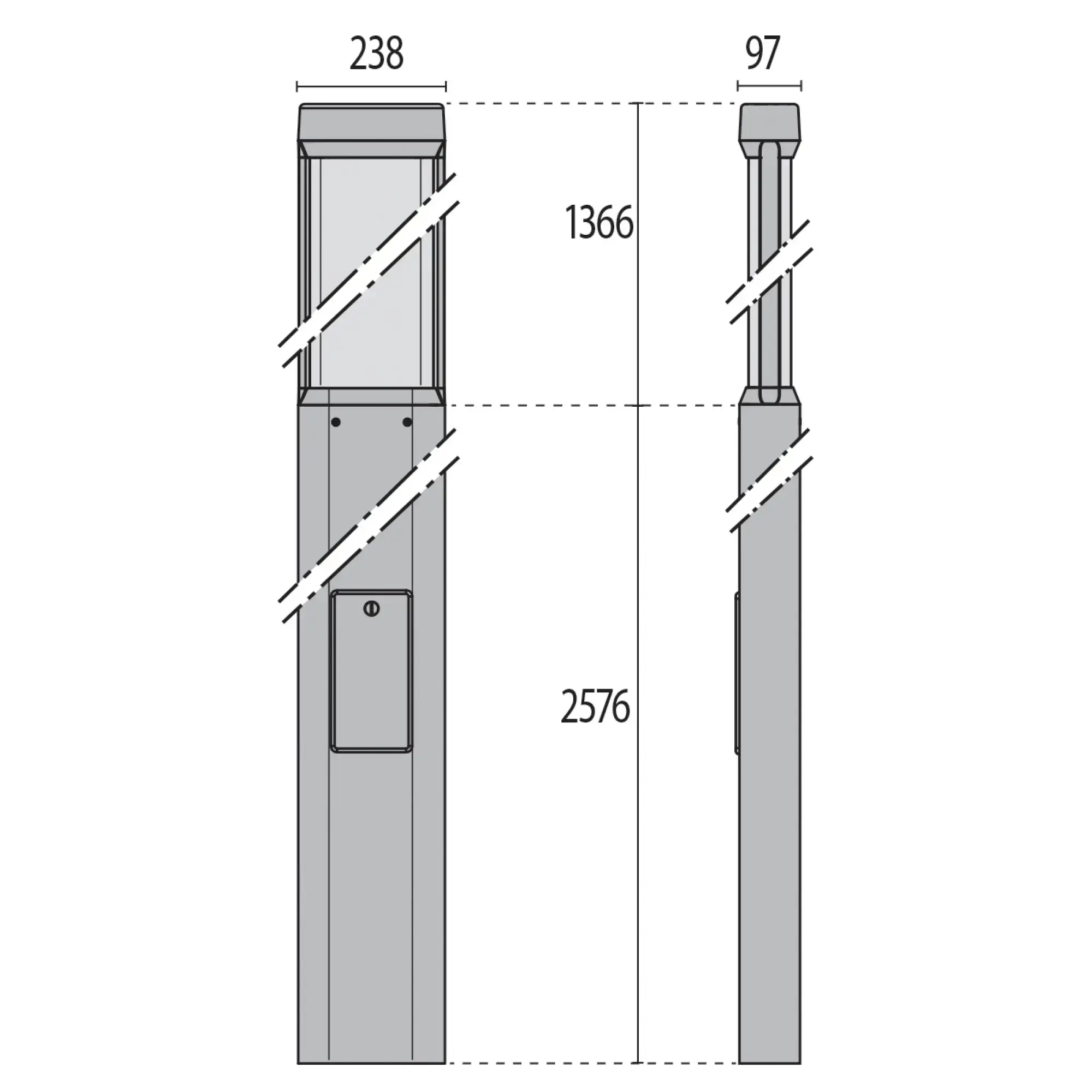 Performance iN Lighting 306067 LED-Pollerleuchte 4000K 85W dimmbar 1-10V symmetrische extrabreite Streuoptik 306067 (img_003) Performance iN Lighting 306067 LED-Pollerleuchte 4000K 85W dimmbar 1-10V symmetrische extrabreite Streuoptik 306067 (img_003)