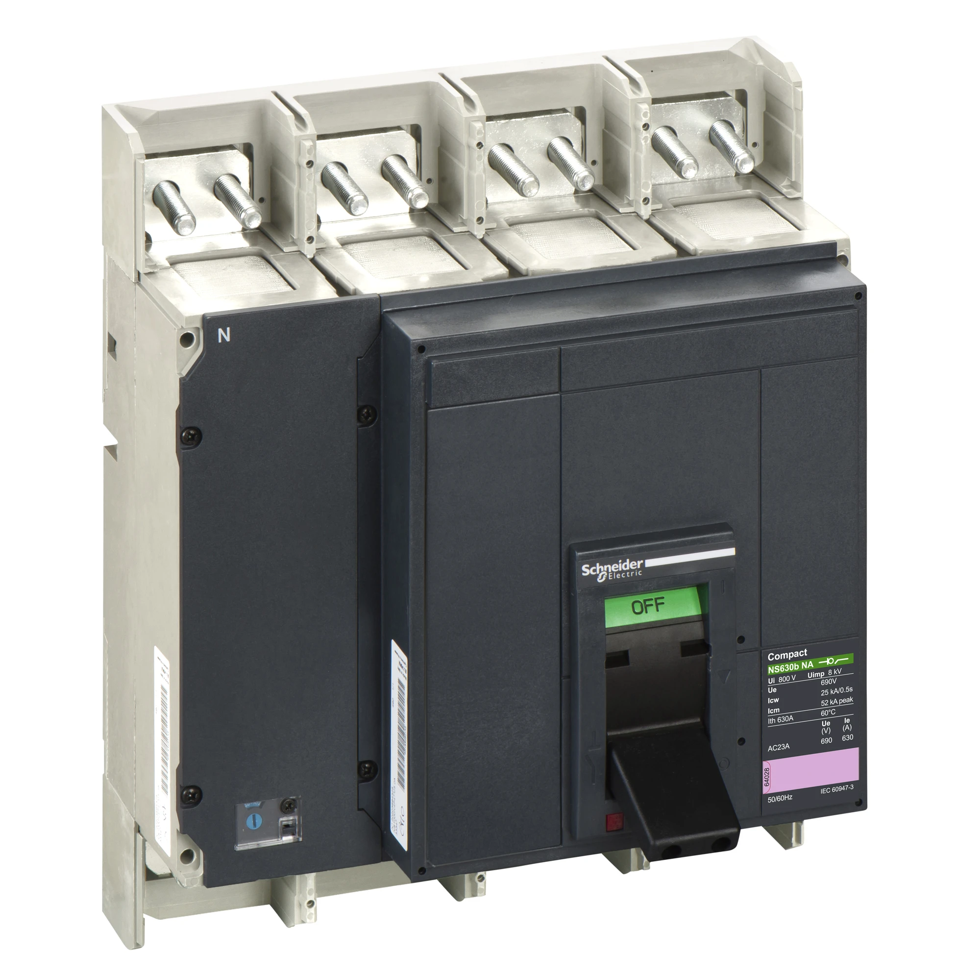 Schneider Electric 33431 Disconnector Switch ComPact NS630b NA, 4P, 630A/690V AC, Toggle Lever (img_001) Schneider Electric 33431 Disconnector Switch ComPact NS630b NA, 4P, 630A/690V AC, Toggle Lever (img_001)